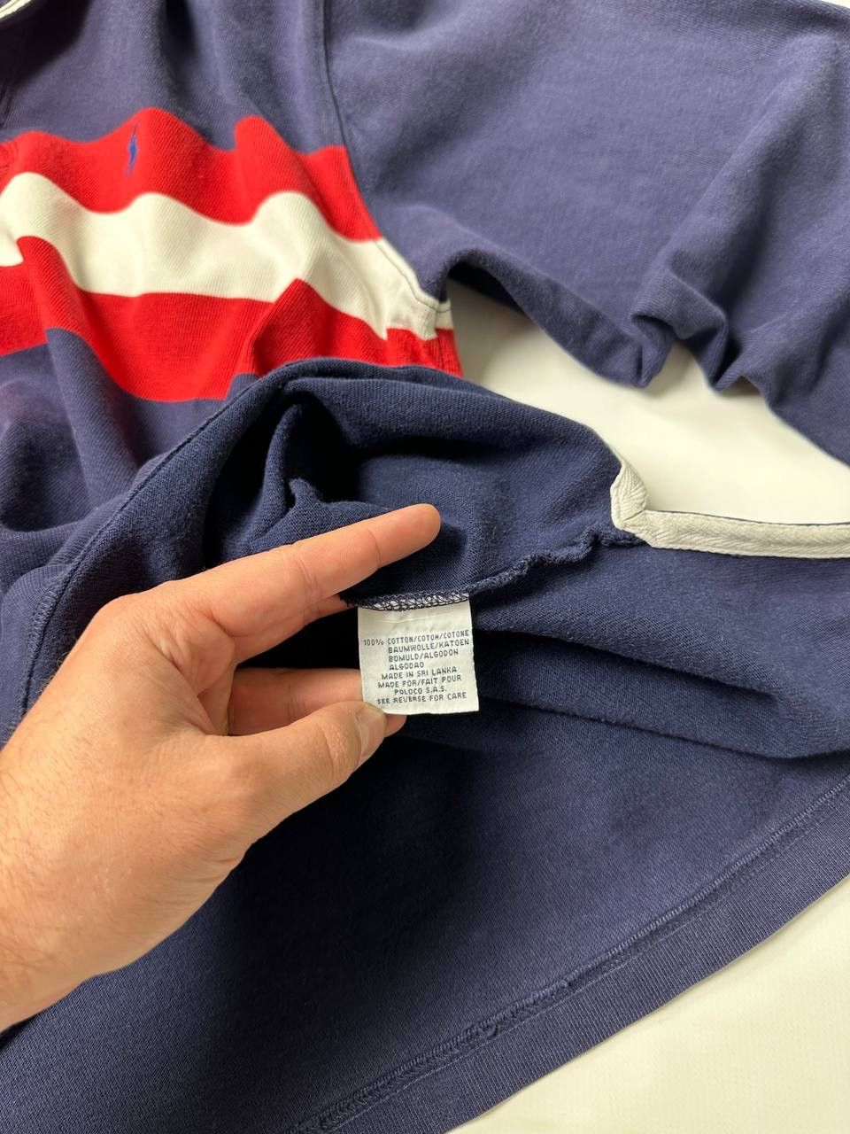 Polo Ralph Lauren 00s Vintage Rugby Polo Ralph Lauren PRL Striped Boxy Fit Size US L / EU 52-54 / 3 - 11 Thumbnail
