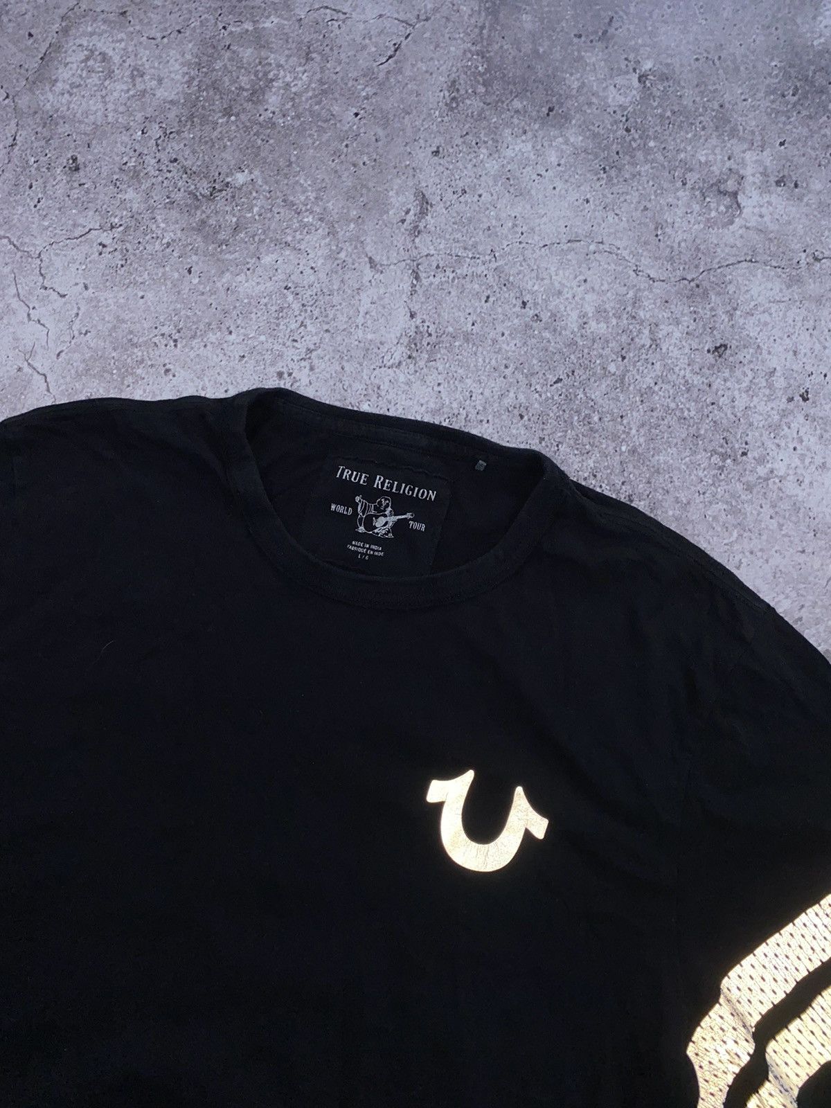 Japanese Brand × True Religion True Religion Big Logo Buddha Reflective Crewneck Shirt Size US L / EU 52-54 / 3 - 3 Thumbnail