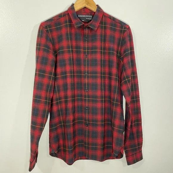 The Kooples Plaid Slim Fit Long Sleeve Wool Shirt Size US S / EU 44-46 / 1 - 1 Thumbnail