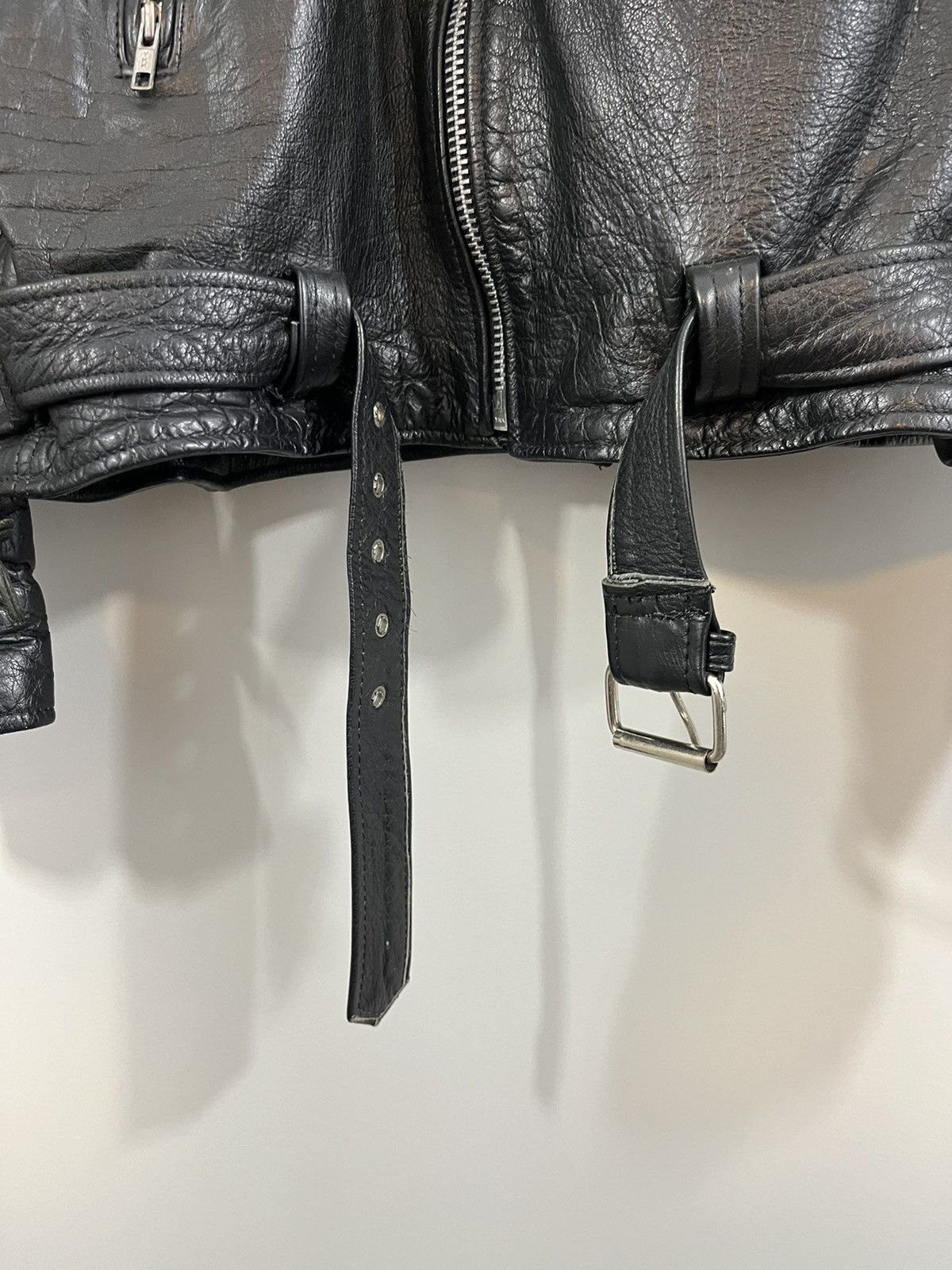 Vintage Oversized Leather 80s Perfecto Moto Biker Jacket Size US XL / EU 56 / 4 - 5 Thumbnail