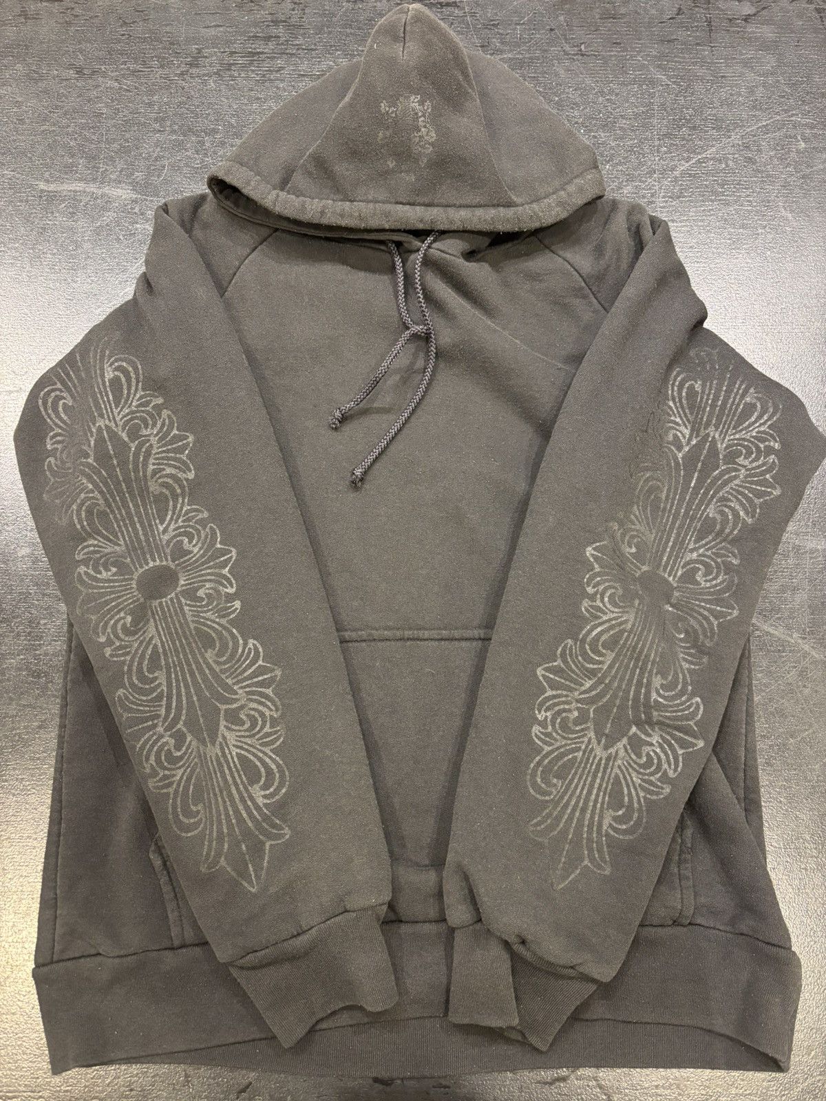 Chrome Hearts Chrome Hearts Thermal Lined Floral Hoodie - Black Size US S / EU 44-46 / 1 - 3 Thumbnail