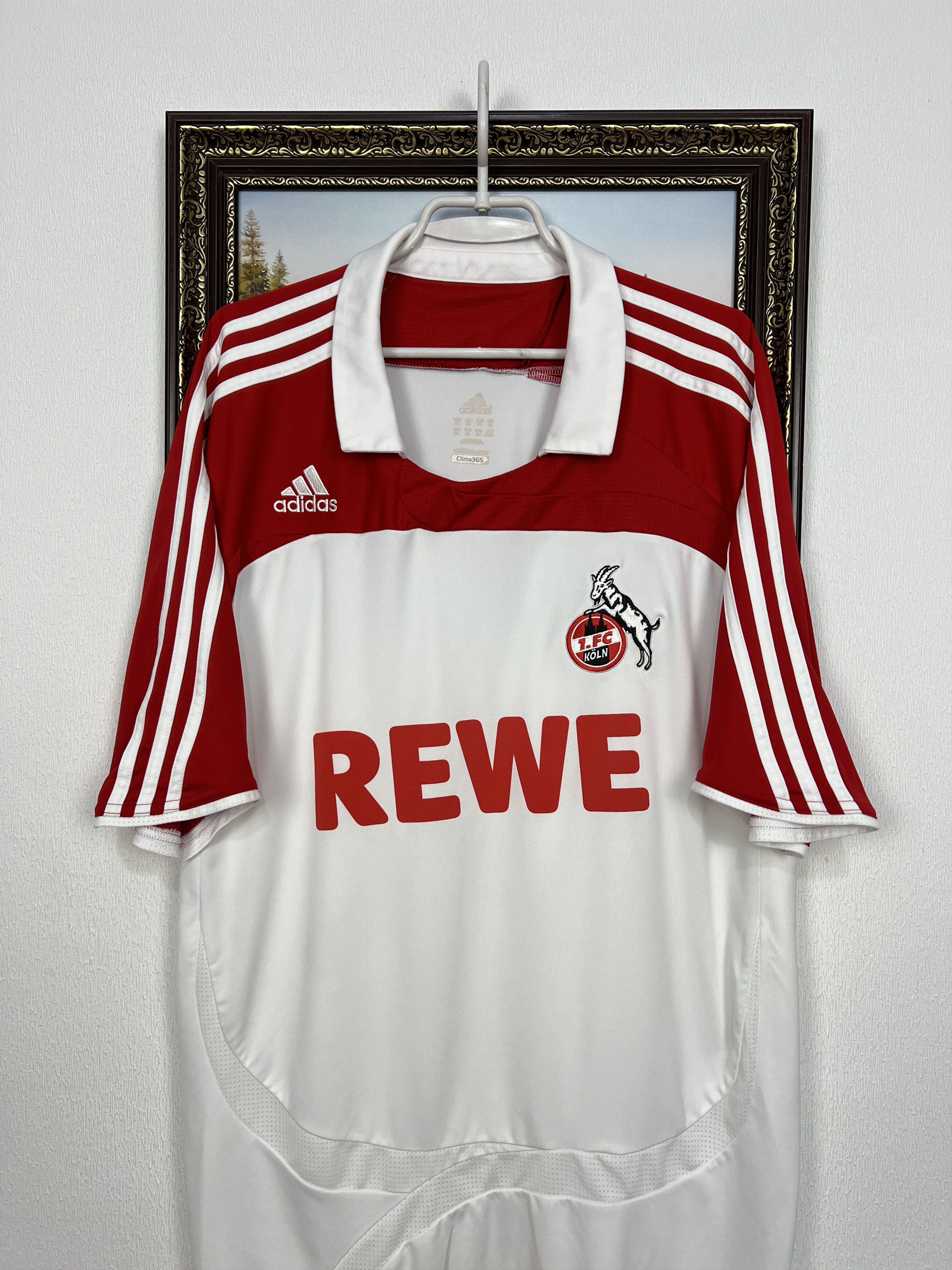 Adidas 1. FC Koln Away football shirt 2007 Soccer Adidas Jersey Size US XL / EU 56 / 4 - 2 Thumbnail
