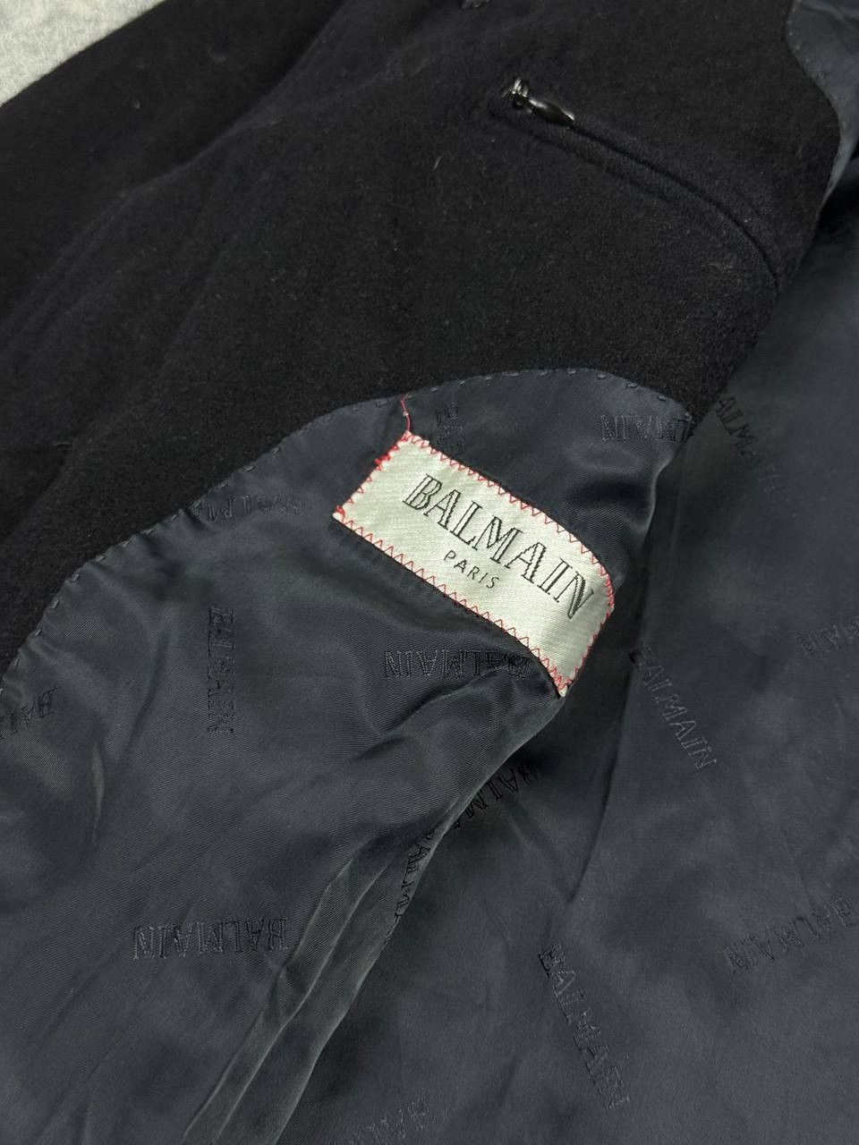 Balmain Balmain Wool Cashmere Coat Navy M/L Size US M / EU 48-50 / 2 - 6 Thumbnail