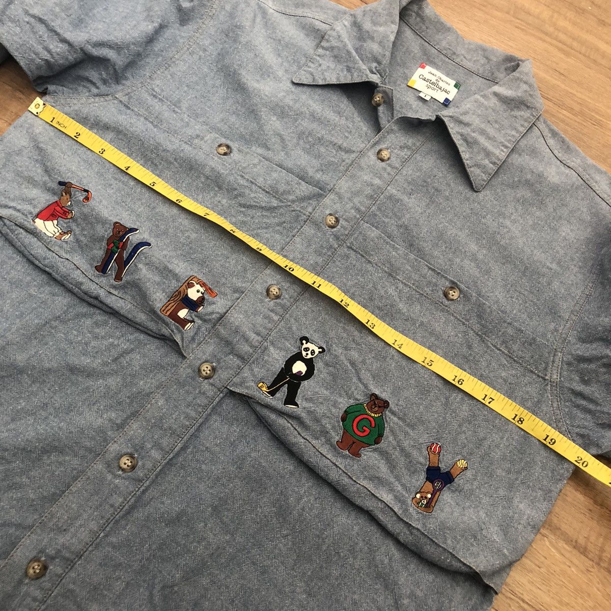 Jean Charles De Castelbajac × Vintage Vintage JC De Castelbajac Button Front Shirt Denim Size US S / EU 44-46 / 1 - 6 Thumbnail