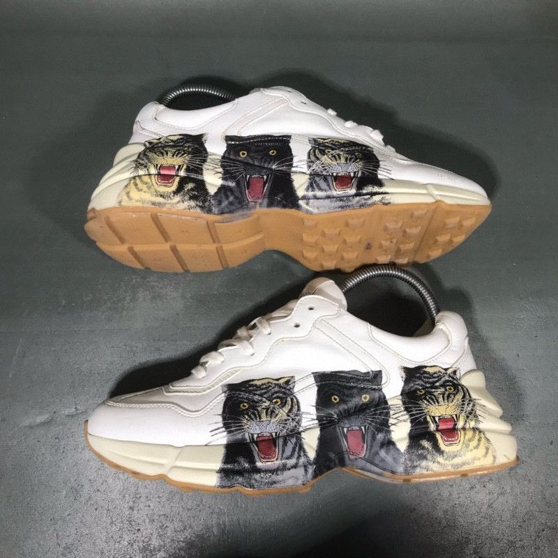 Gucci Gucci Rhyton Tiger Print Low-Top Sneakers - Size US 8.5 / EU 41-42 - 7 Thumbnail