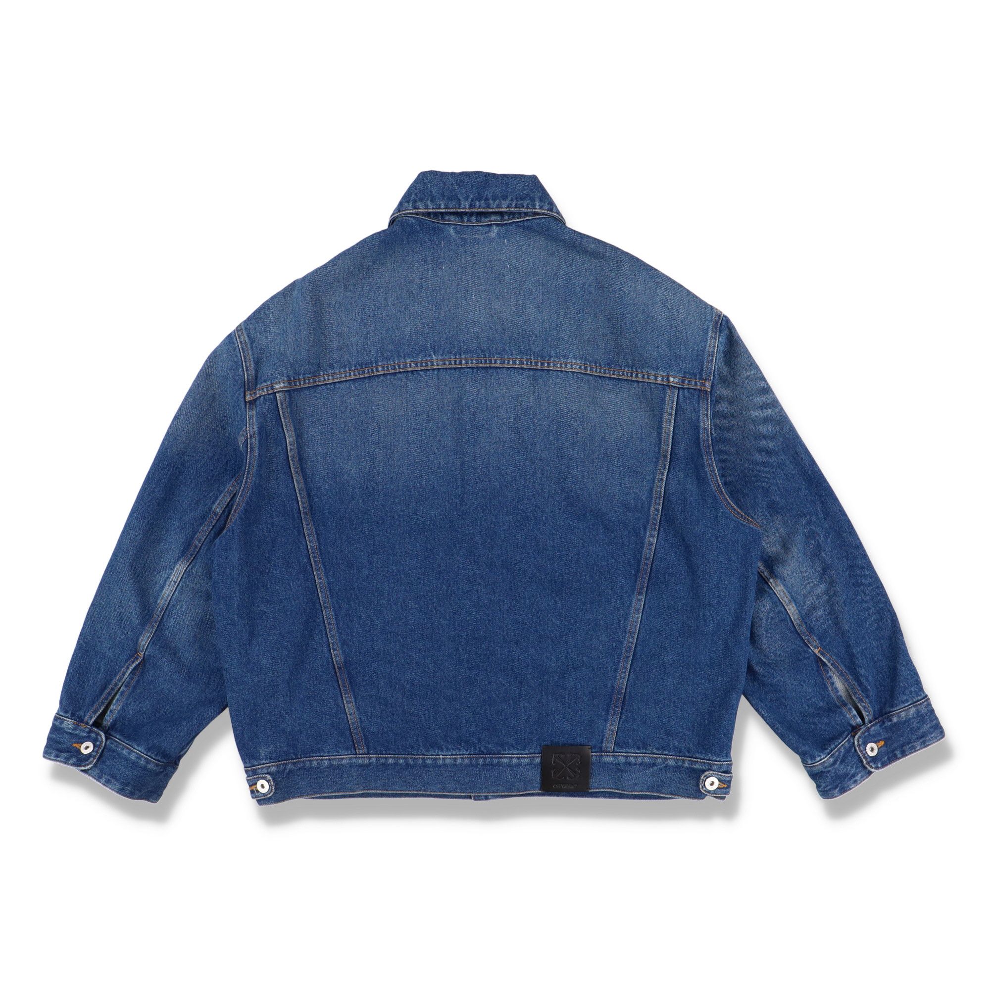 Off-White Blue Arrow Tab Oversized Denim Jacket Size US S / EU 44-46 / 1 - 4 Thumbnail