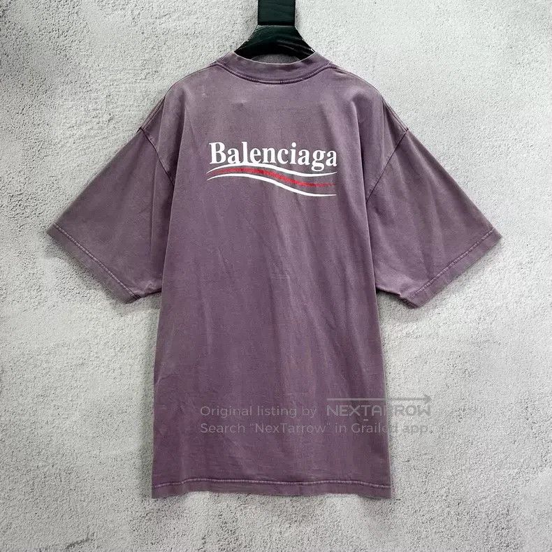 Balenciaga Balenciaga Sun Bleached Cracked Coke Logo Printed Short Sl Size US S / EU 44-46 / 1 - 2 Thumbnail