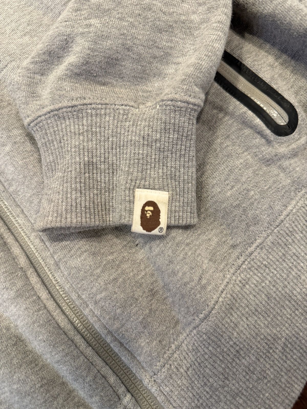 Bape Bape Grey/Grey Ape Face Full ZIP Hoodie Size US L / EU 52-54 / 3 - 6 Thumbnail
