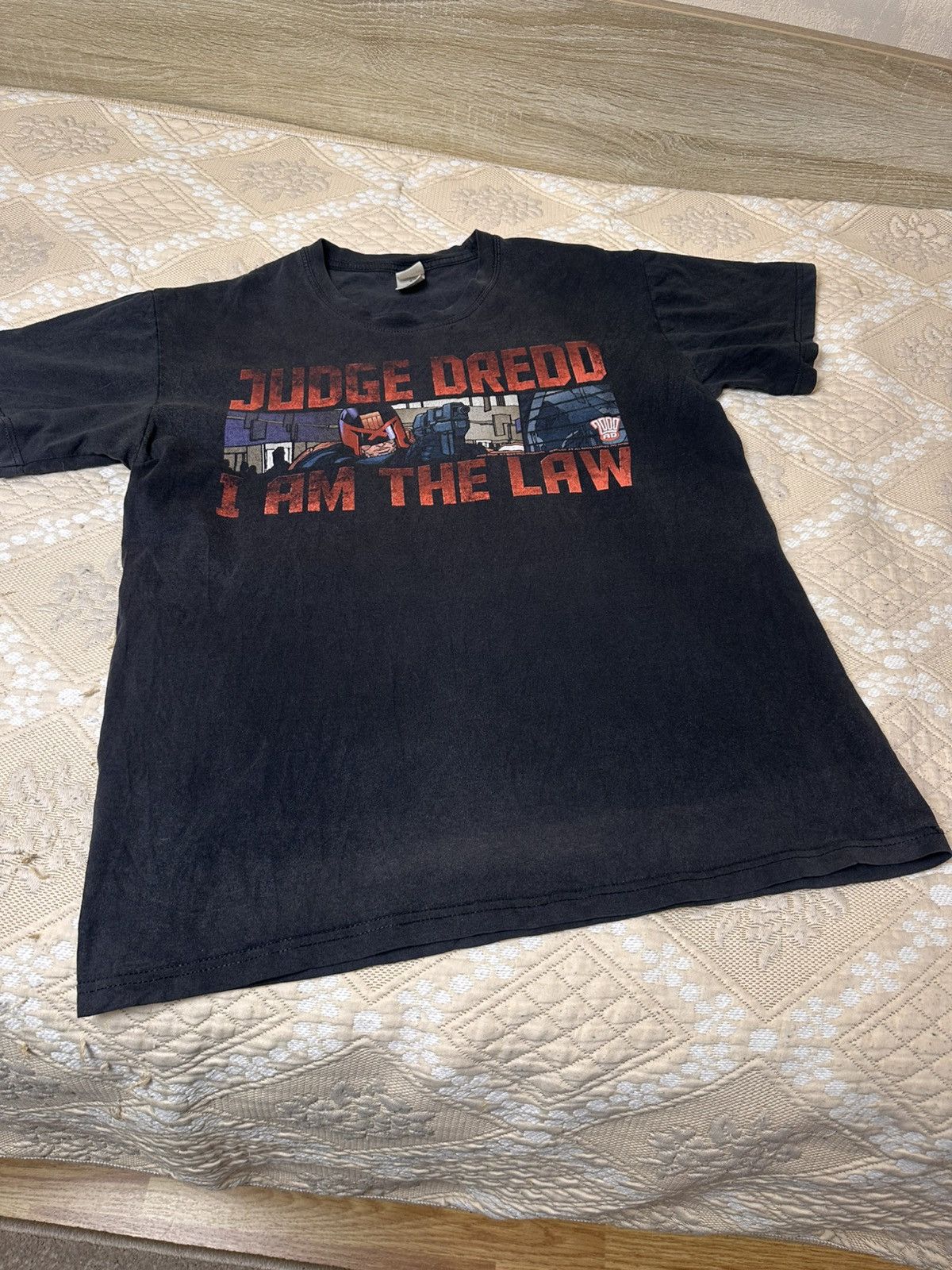 Vintage 🔥 JUDGE DREDD Vintage Cartoon Movie T Shirt Tee USA Anime Size US L / EU 52-54 / 3 - 7 Thumbnail