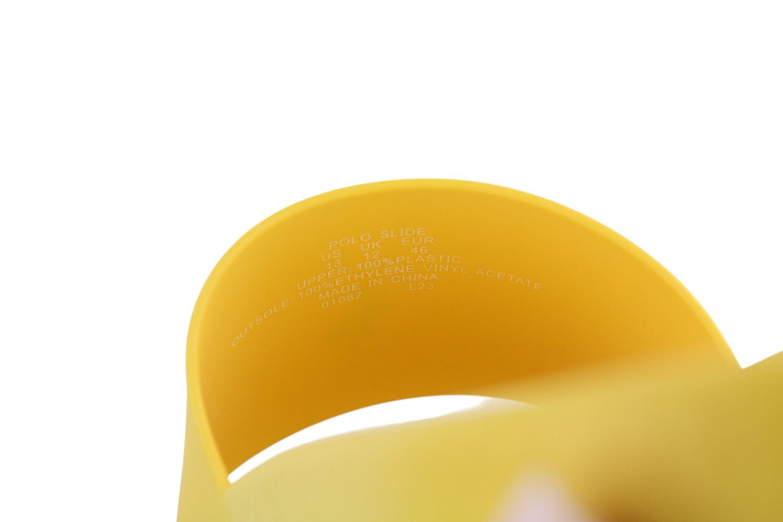 Polo Ralph Lauren POLO SLIDES-SN-SLI EU46 Yellow Flip Flops Shoes 84655 Size US 13 / EU 46 - 7 Thumbnail
