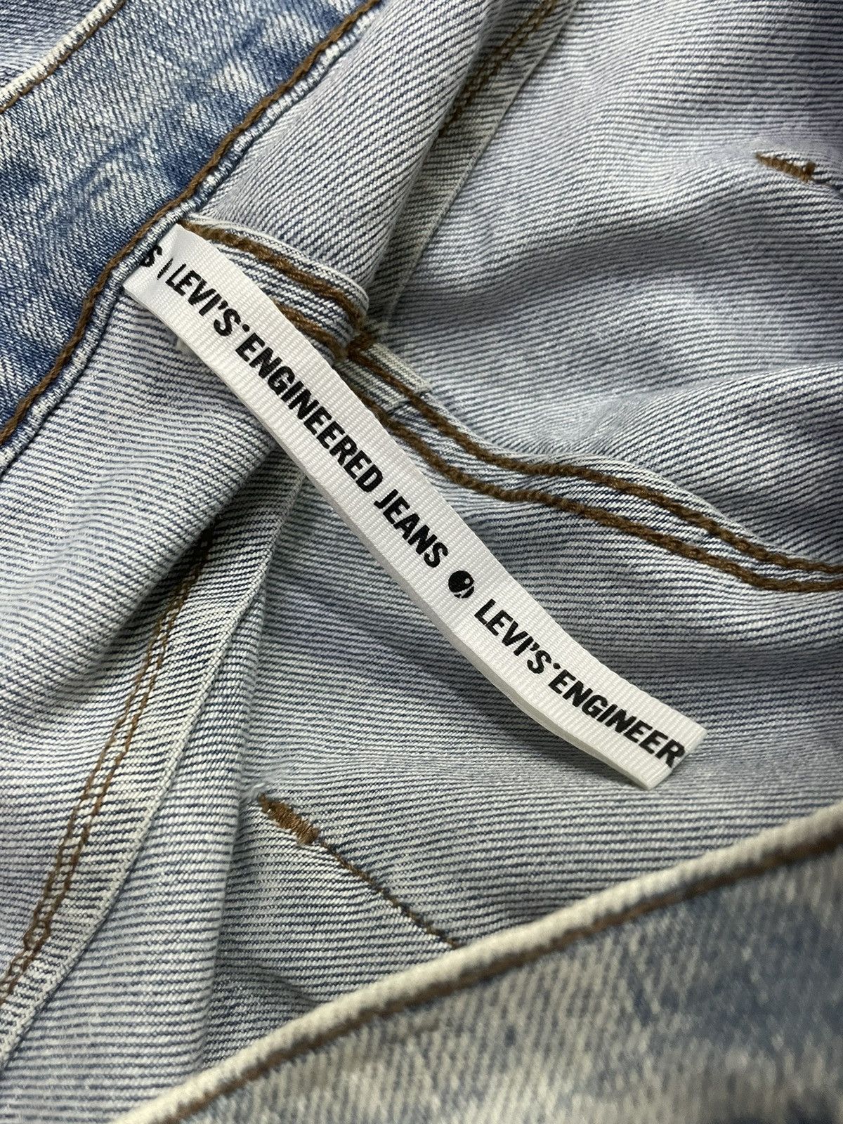 Edwin × Levi's × Vintage Y2k vintage LEVIS engineered curved Leg dirty denim pants Size US 34 / EU 50 - 16 Thumbnail