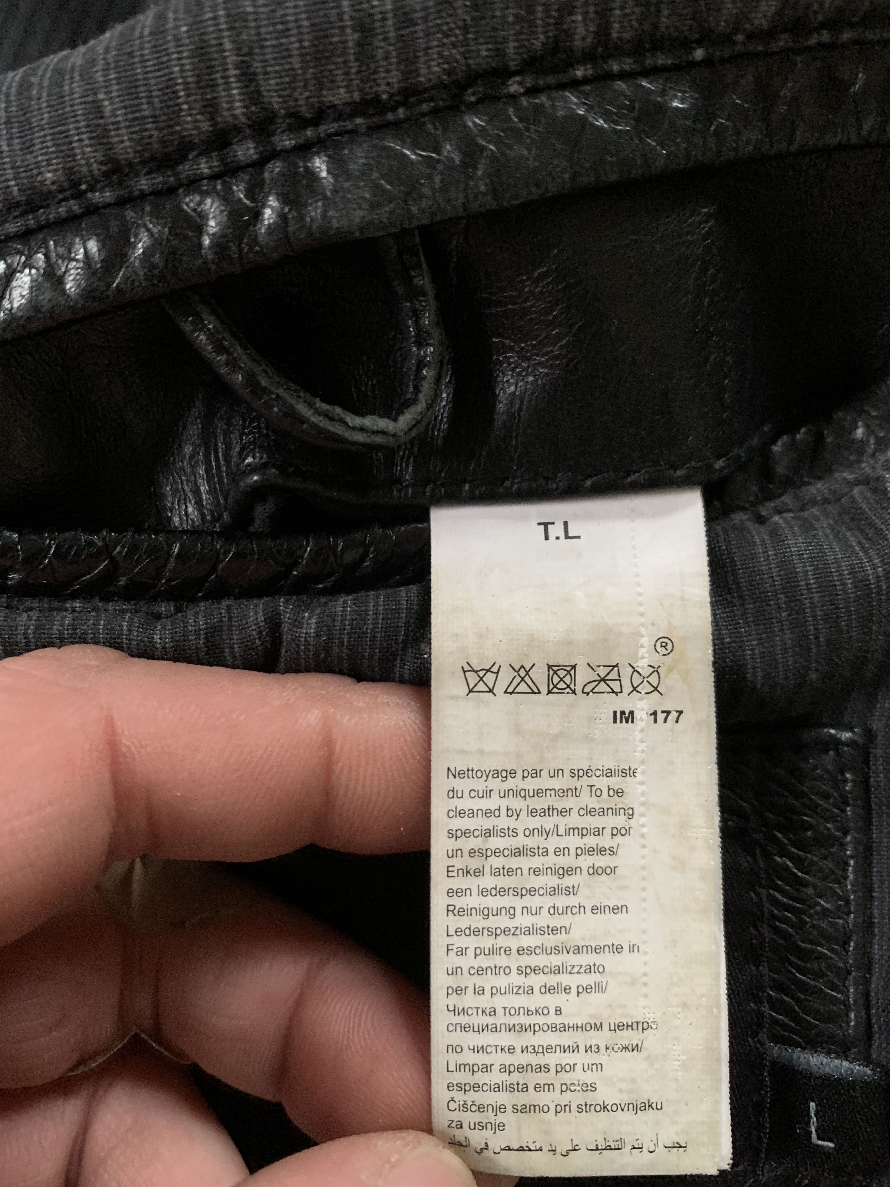 Other Jules Black Buffalos Skin Leather Multi Pocket Jacket Size US L / EU 52-54 / 3 - 8 Thumbnail