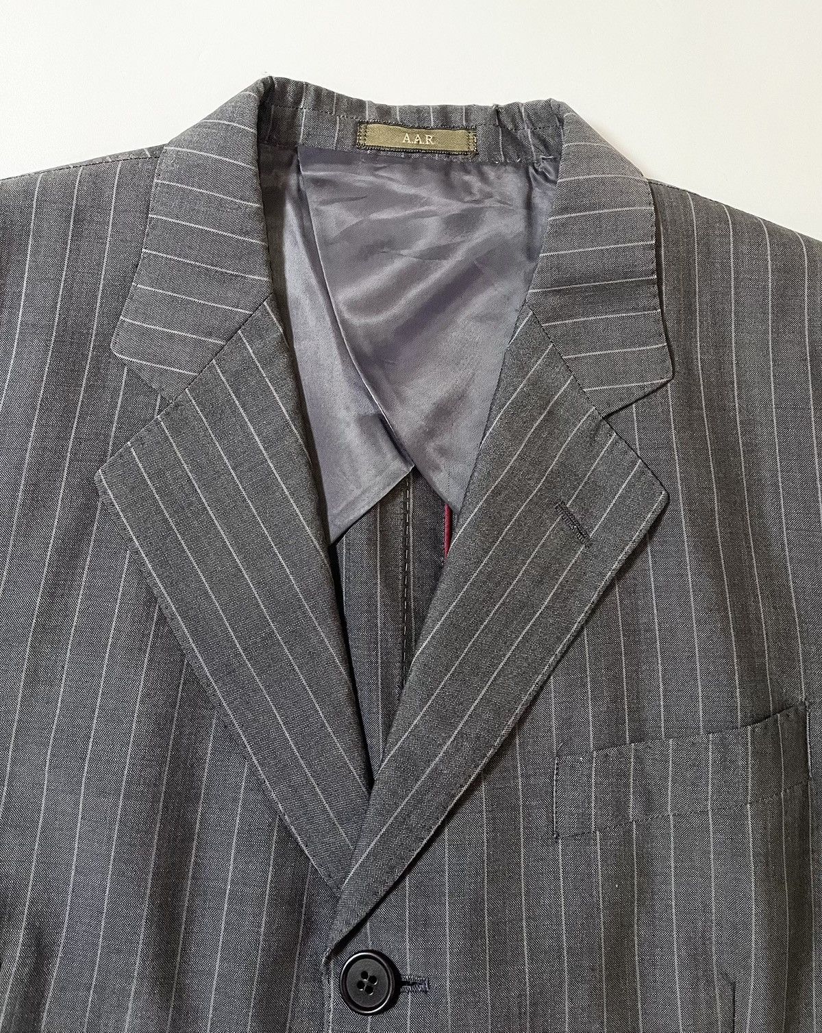 Yohji Yamamoto Vintage yohji yamamoto A.A.R design studio striped blazer Size US M / EU 48-50 / 2 - 2 Thumbnail