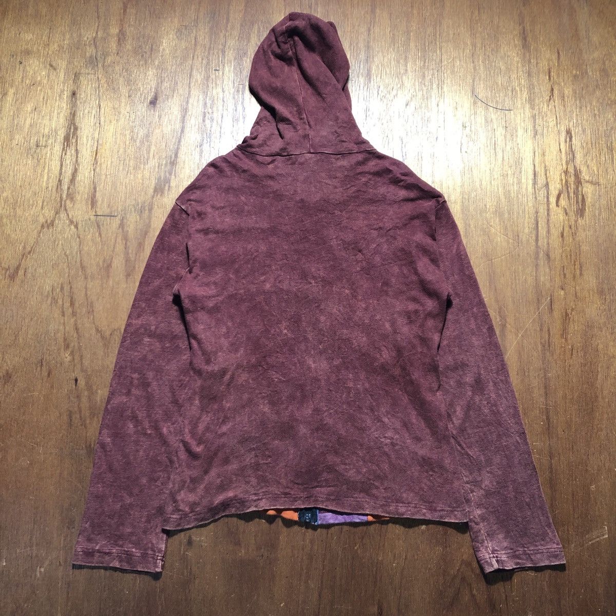 Japanese Brand × Vintage Vintage Hippie Patchwork Zipper Sweater Hoodie Size S / US 4 / IT 40 - 6 Thumbnail
