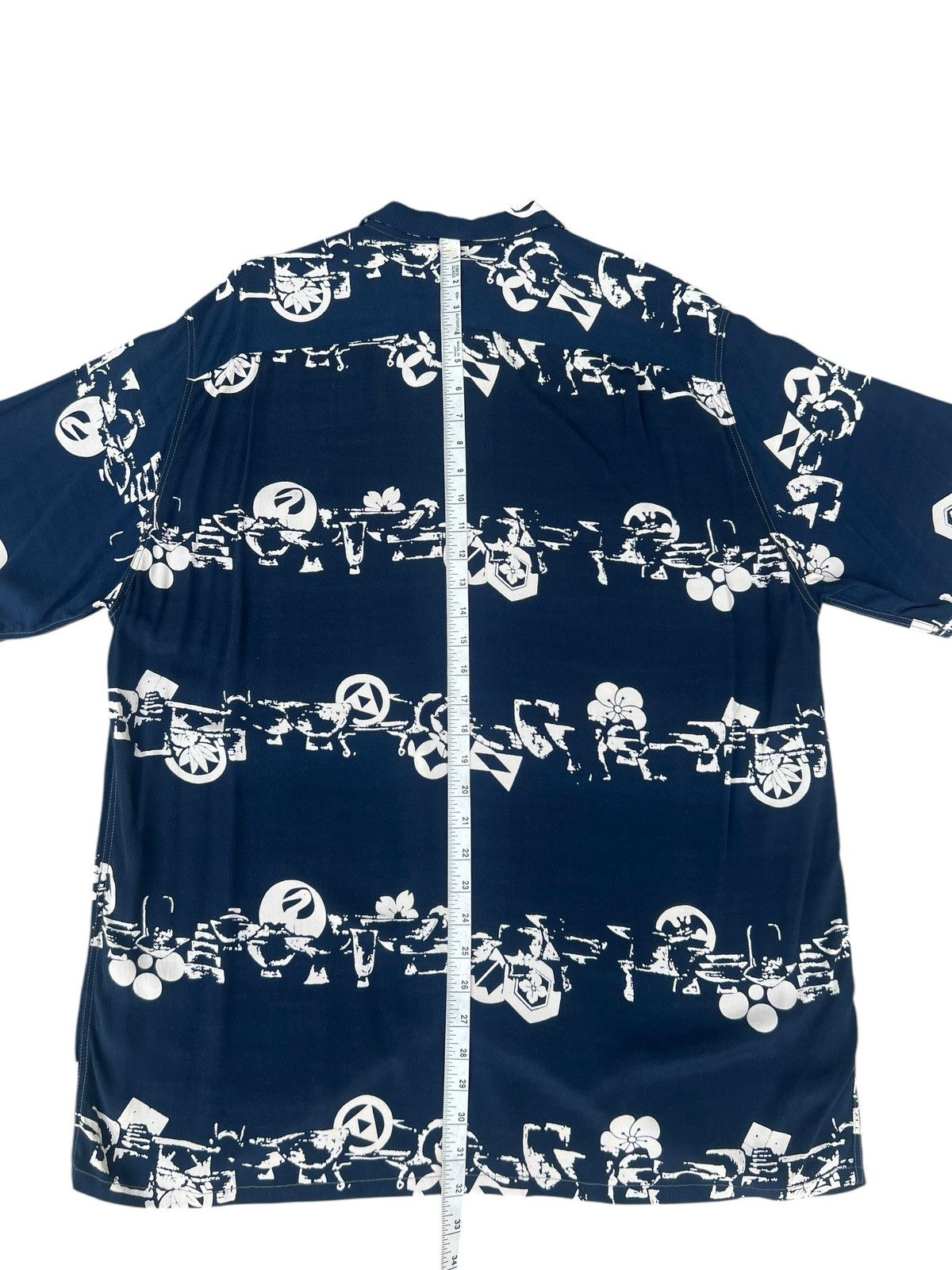 Blue Blue Japan Blue Blue Special Okra Indigo Dyed Hawaiian Shirt Size 4 Size US XL / EU 56 / 4 - 15 Thumbnail