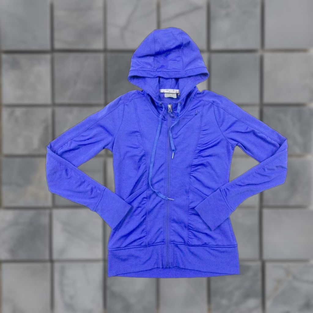 Athleta Athleta Womens Hoodie Full Zip XSmall Blue Activewear Stretch Ladies Size XS / US 0-2 / IT 36-38 - 1 Thumbnail