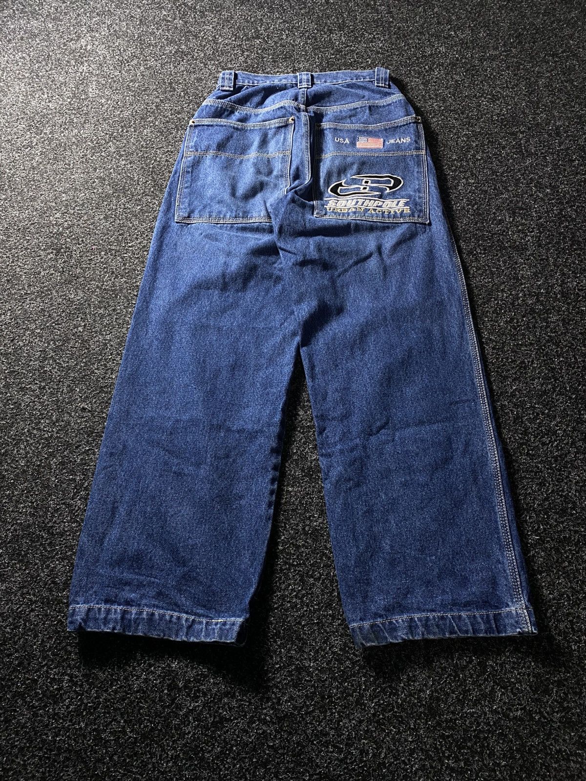 Crazy Vntg Baggy Southpole Rap Jeans JNCO Style Polar Skate