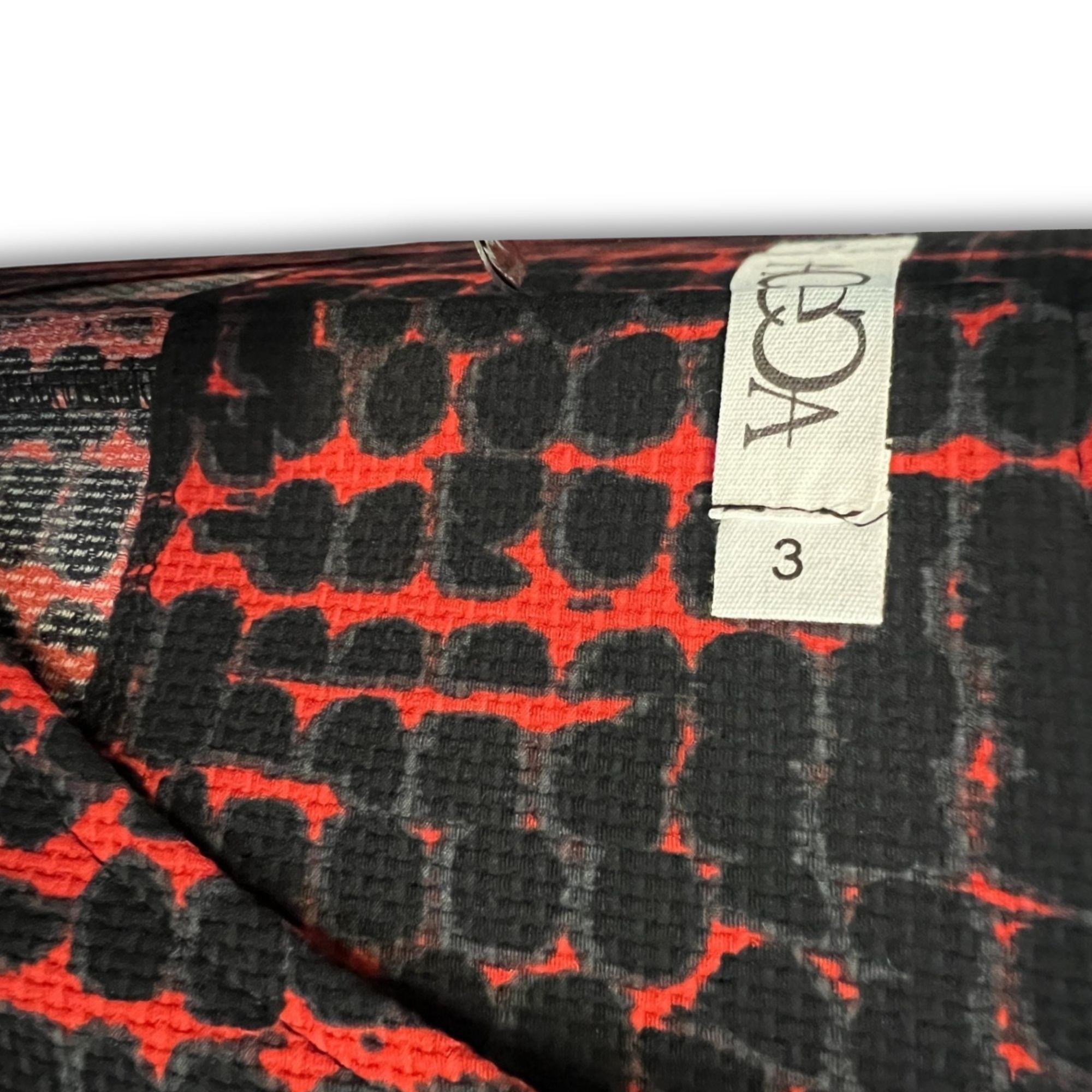 Other Deca Paris XS Longsleeve Red & Black Printed Dress Wrap Styl Size XS / US 0-2 / IT 36-38 - 6 Thumbnail
