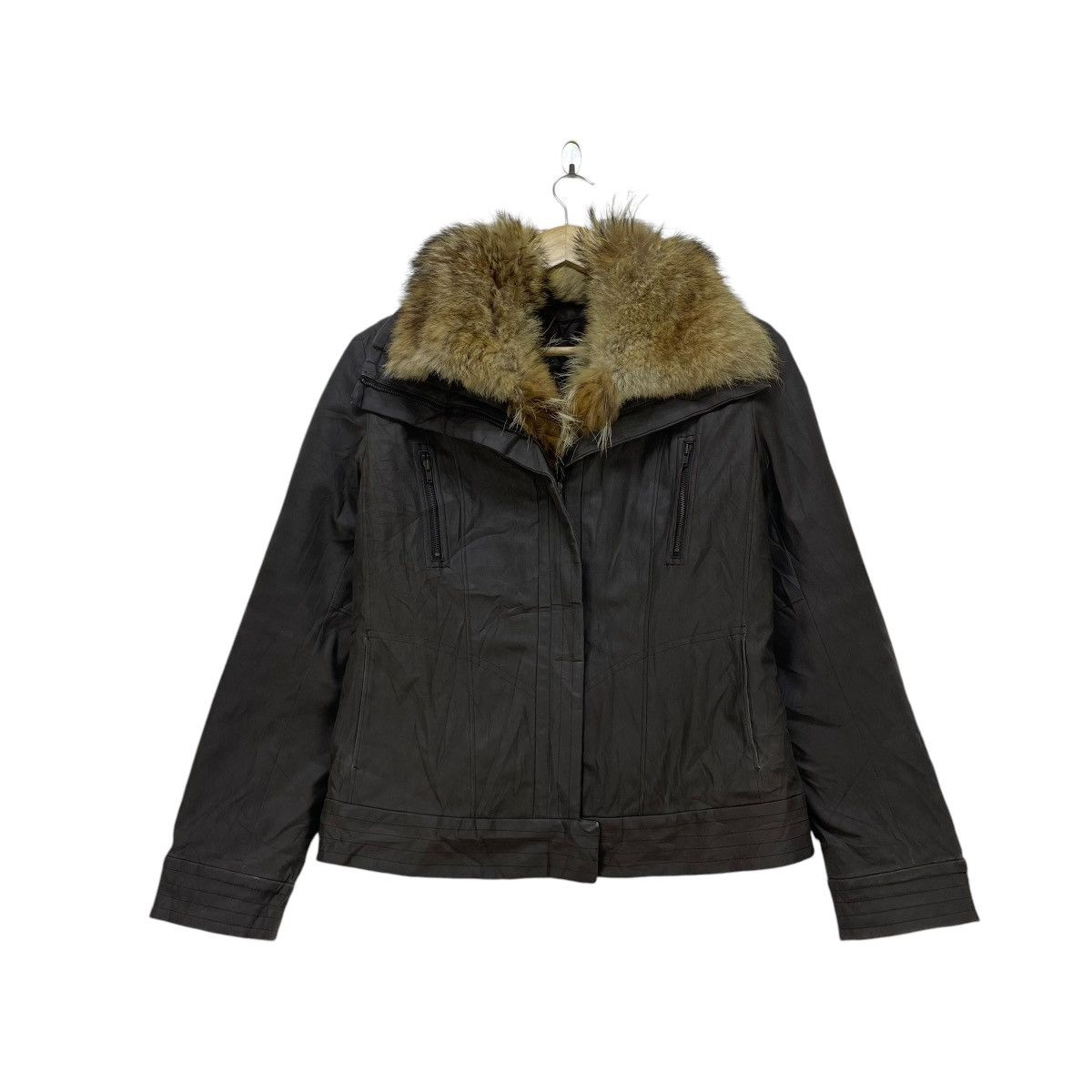 Le Grande Bleu (L.G.B.) × Michel Klein Michel Klein Paris Faux Fur Crop Jacket Size S / US 4 / IT 40 - 2 Thumbnail
