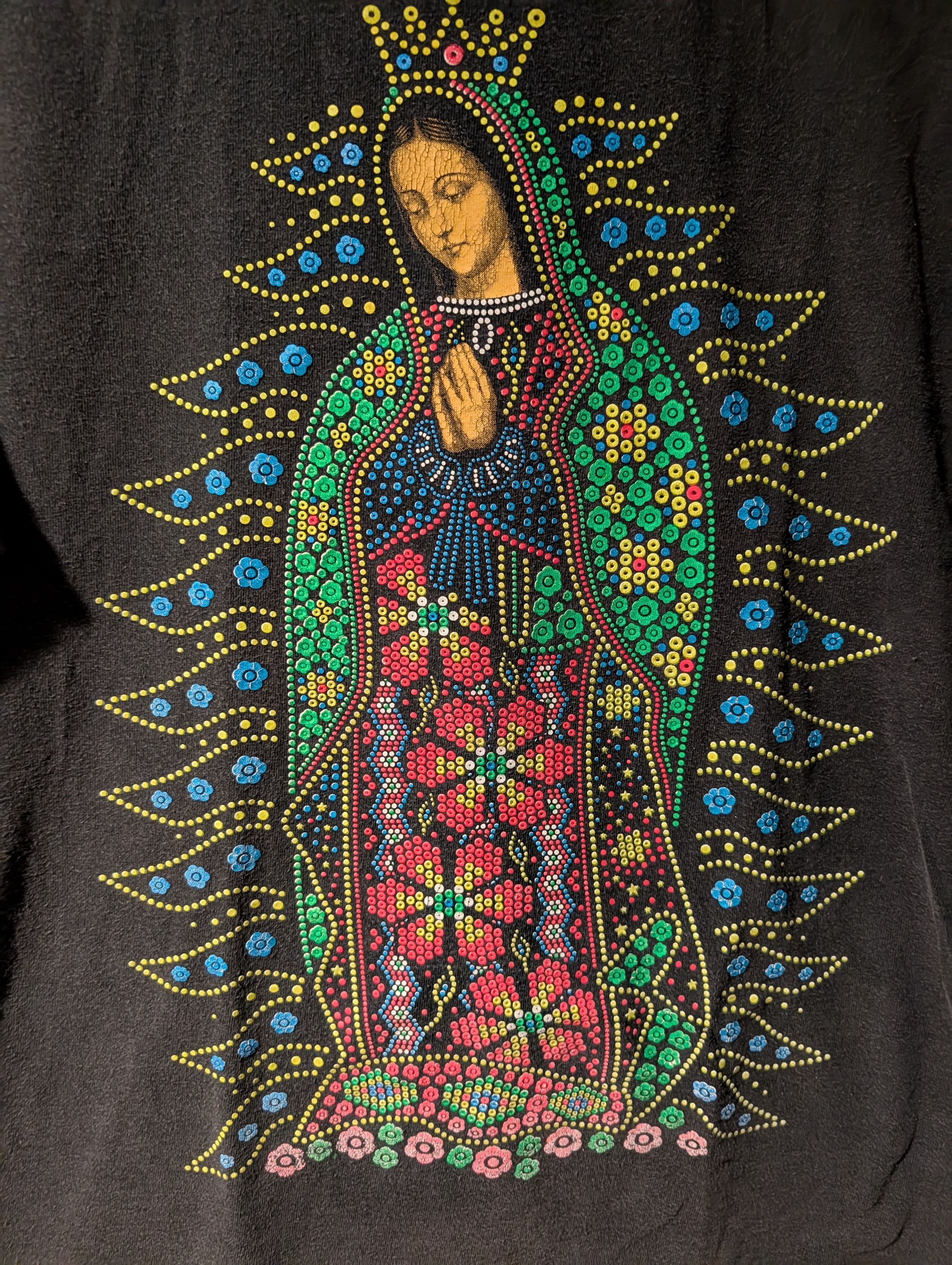 Vintage Virgin of Guadalupe Our Lady Religious Vintage T-Shirt Size US L / EU 52-54 / 3 - 2 Thumbnail
