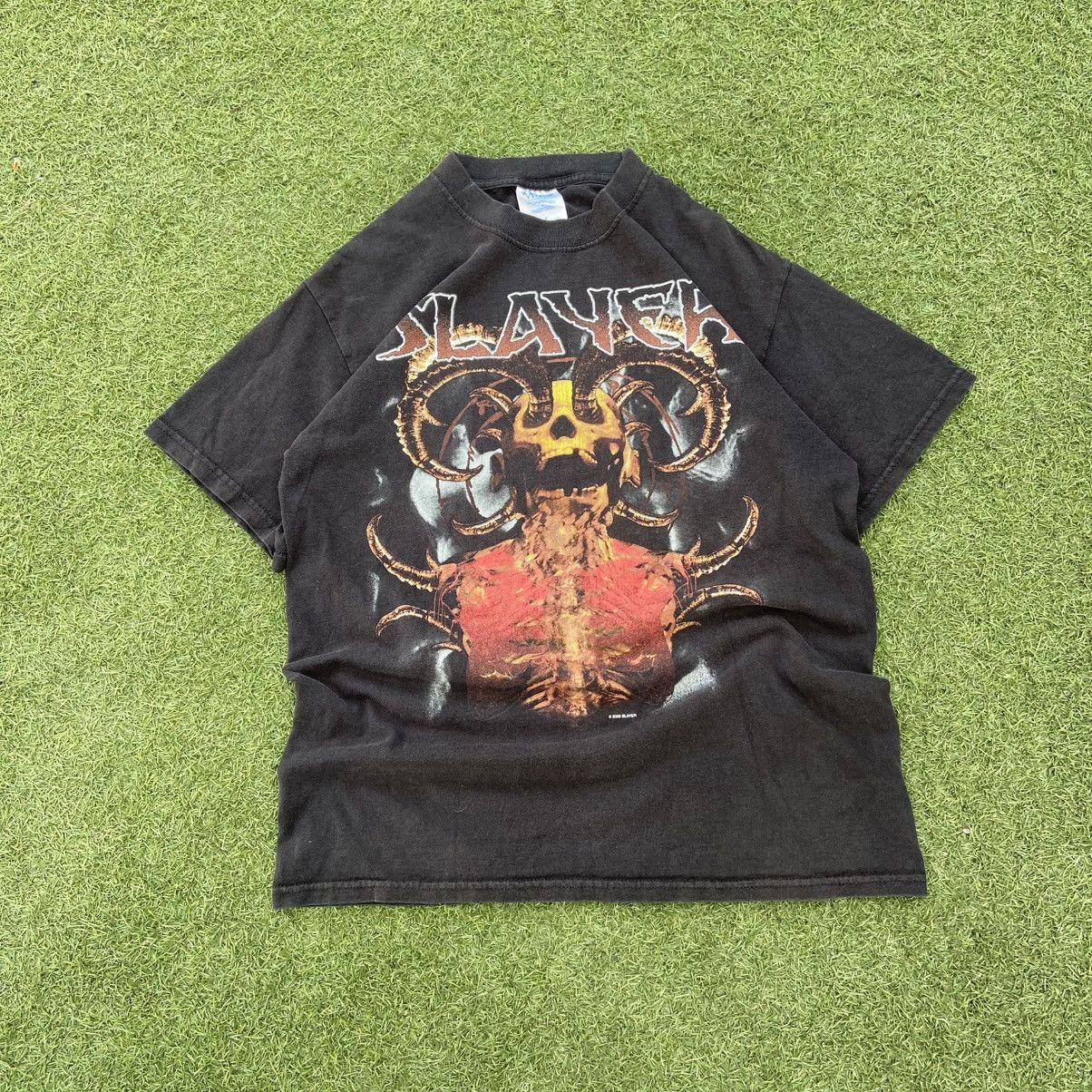 Band Tees × Vintage Vintage 2000 slayer metal rock band graphic t shirt Size US M / EU 48-50 / 2 - 1 Thumbnail