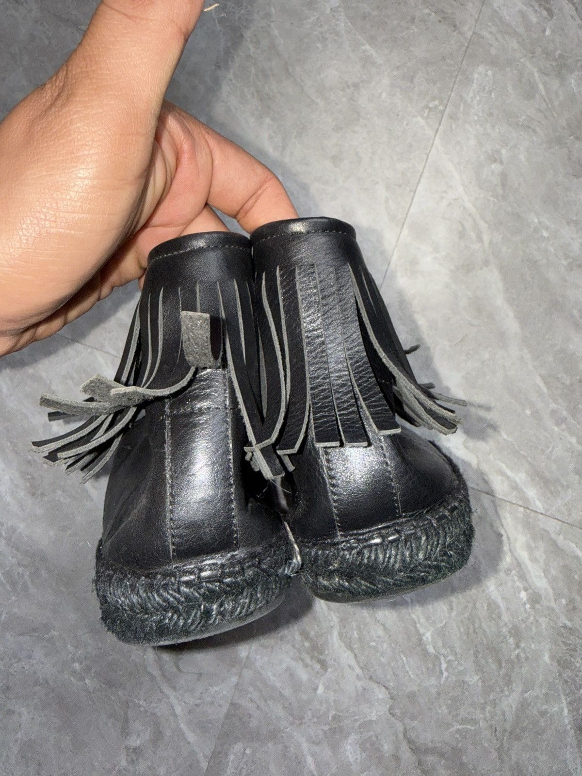 Saint Laurent Paris Saint Laurent Fringe Mid Leather Espadrilles Size US 9 / EU 42 - 5 Thumbnail