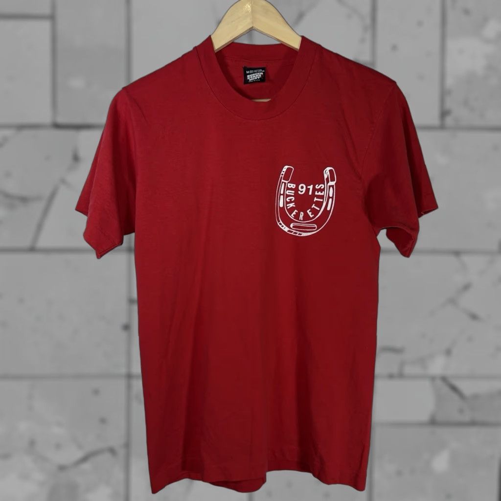 Vintage VINTAGE Screen Stars Best T-Shirt Unisex Adult Medium Red USA Graphic Tee 90s Size US M / EU 48-50 / 2 - 1 Thumbnail