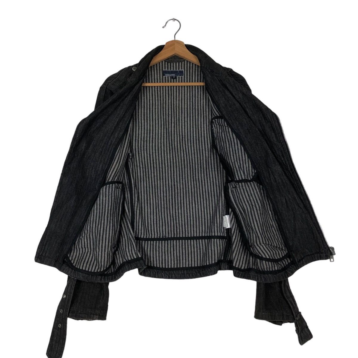 Japanese Brand Biker Jacket Bondage Double Breast Suggestion Japan Striped Size US M / EU 48-50 / 2 - 13 Thumbnail