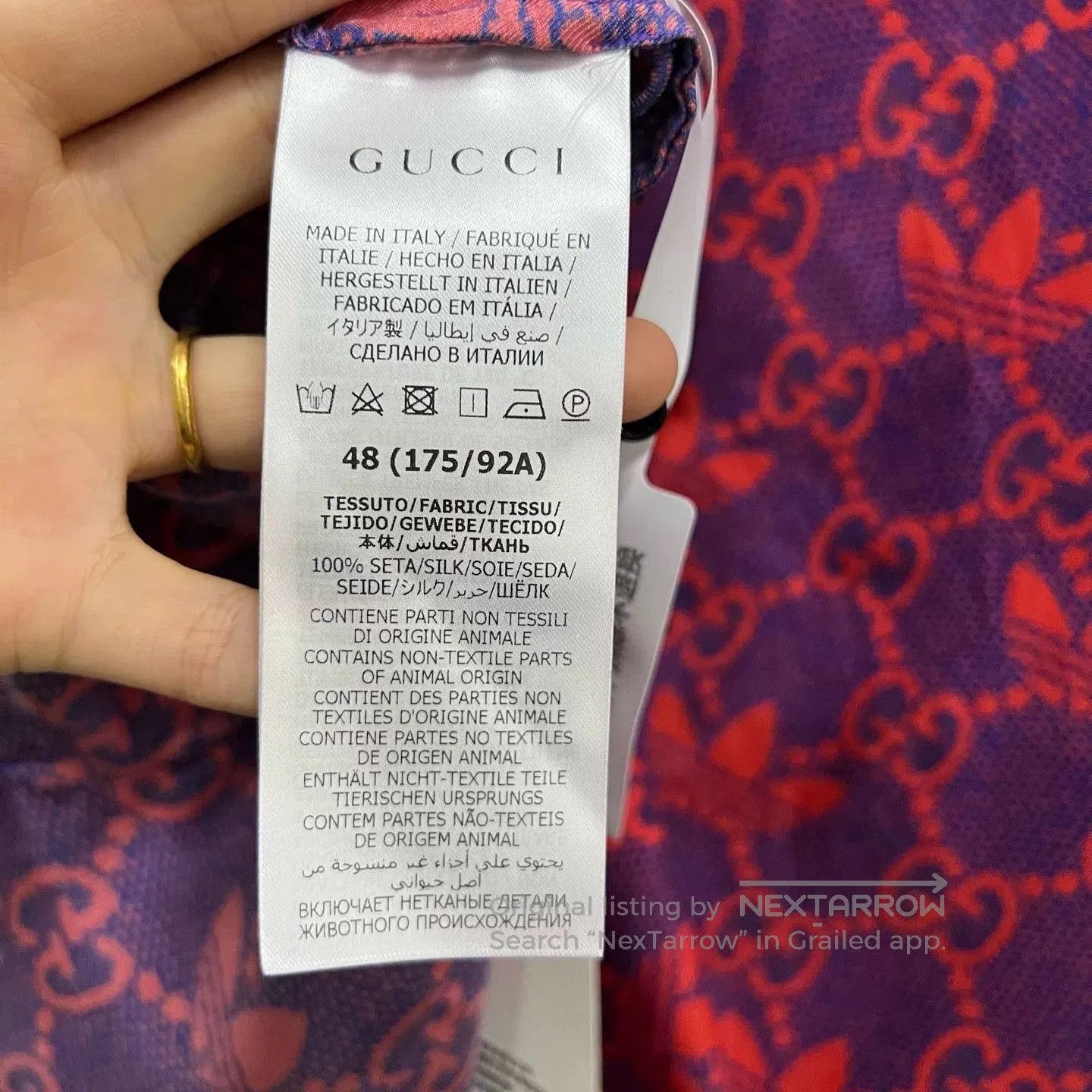 Gucci gucci x adidas logo short sleeve shirt. Size US M / EU 48-50 / 2 - 4 Thumbnail