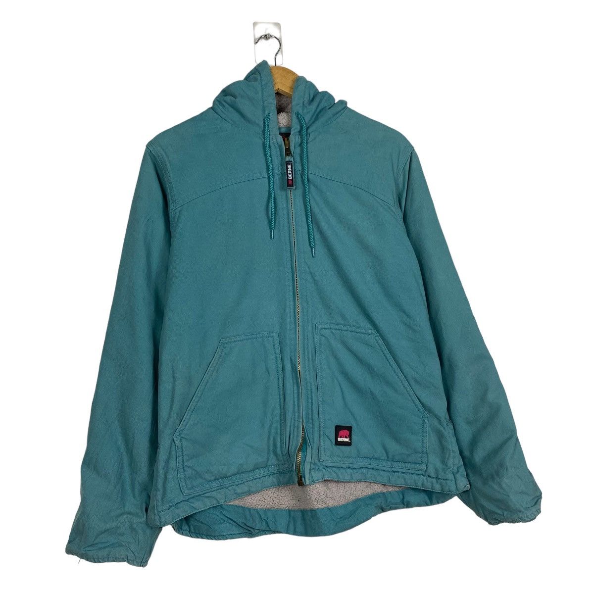 Japanese Brand Berne Fullzip Hoodies Jacket Sherpa Lining Size US M / EU 48-50 / 2 - 3 Thumbnail