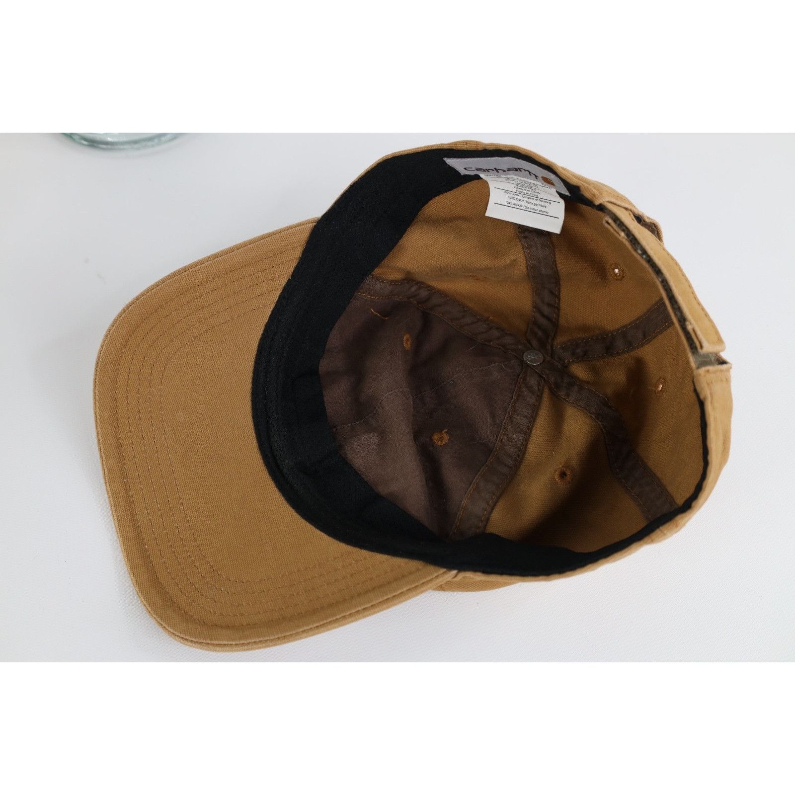 Carhartt Vintage Y2K Carhartt Spell Out Canvas Hat Cap Duck Brown Size ONE SIZE - 7 Thumbnail