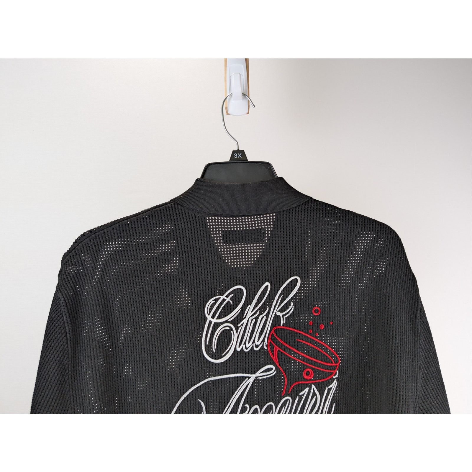 Amiri o1rshd1 Club Amiri Crochet Shirt T-Shirt in Black Size US XXL / EU 58 / 5 - 11 Thumbnail