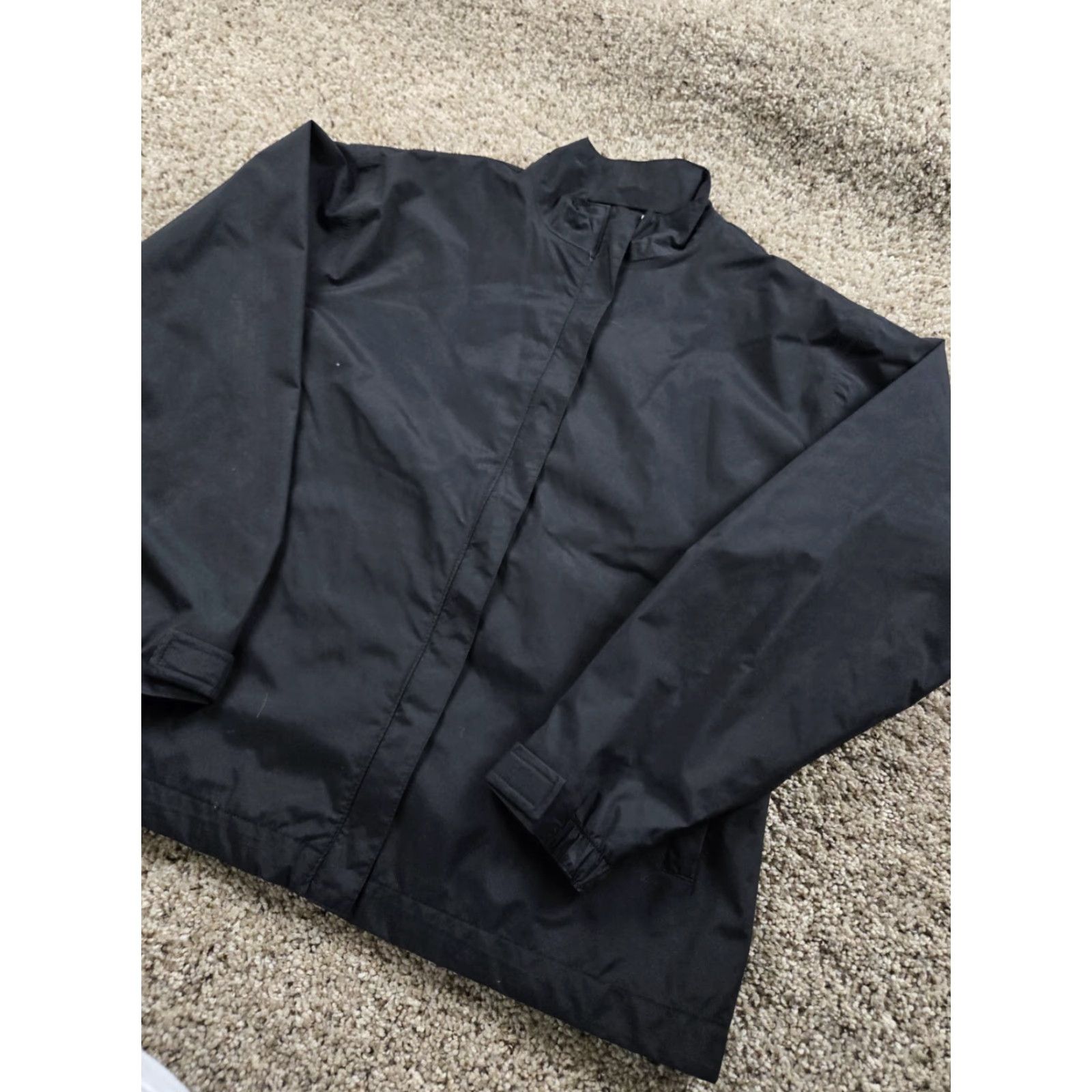 Nike VINTAGE Nike Golf Jacket Womens M Black Storm-Fit Windbreaker Lined Nylon Size M / US 6-8 / IT 42-44 - 2 Thumbnail