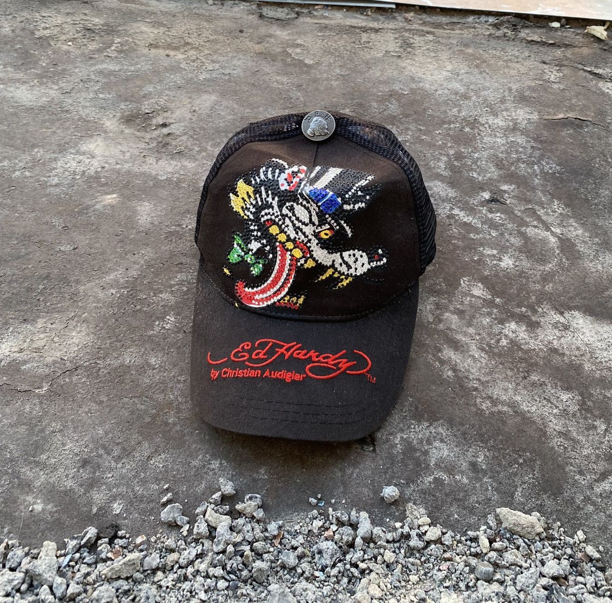 Ed Hardy Vintage y2k Ed hardy cap Size ONE SIZE - 1 Thumbnail