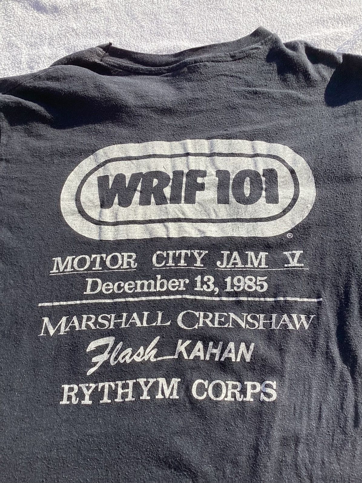 Hanes Vtg 1985 WRIF101 motor city jam radio concert/band Tee Size US L / EU 52-54 / 3 - 4 Thumbnail