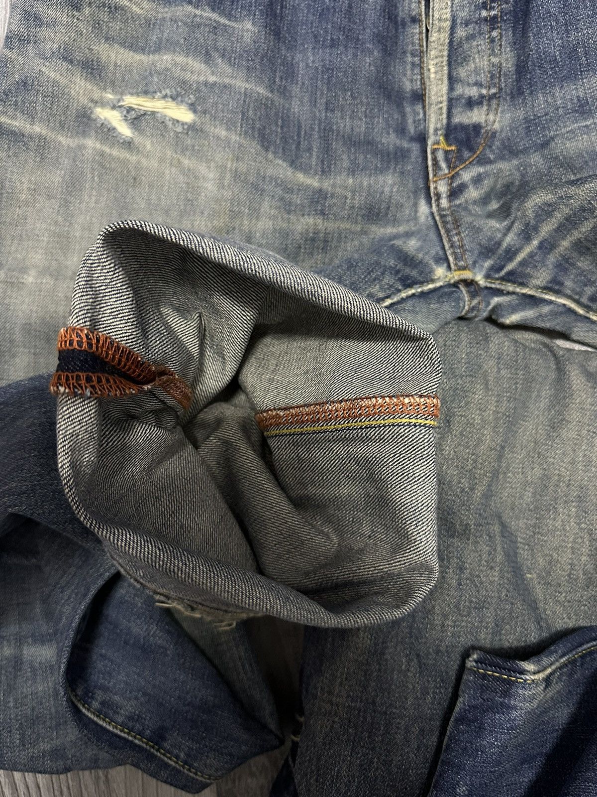 Japanese Brand W34🔥Vintage Polo Ralph Distressed Faded Denim Jeans Pants Size US 34 / EU 50 - 16 Thumbnail