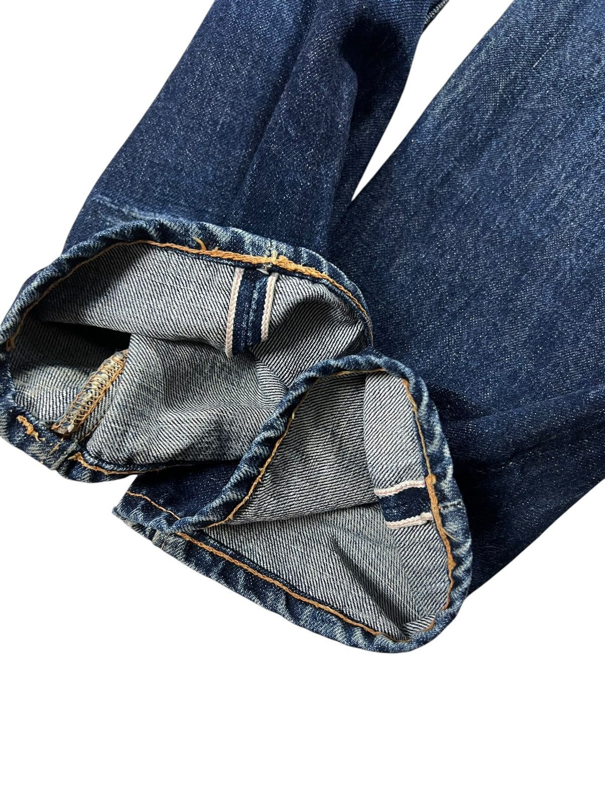 If Six Was Nine × Japanese Brand × Le Grande Bleu (L.G.B.) VINTAGE 90’S CANTON SELVEDGE DISTRESSED JEANS Size US 26 / EU 42 - 10 Thumbnail
