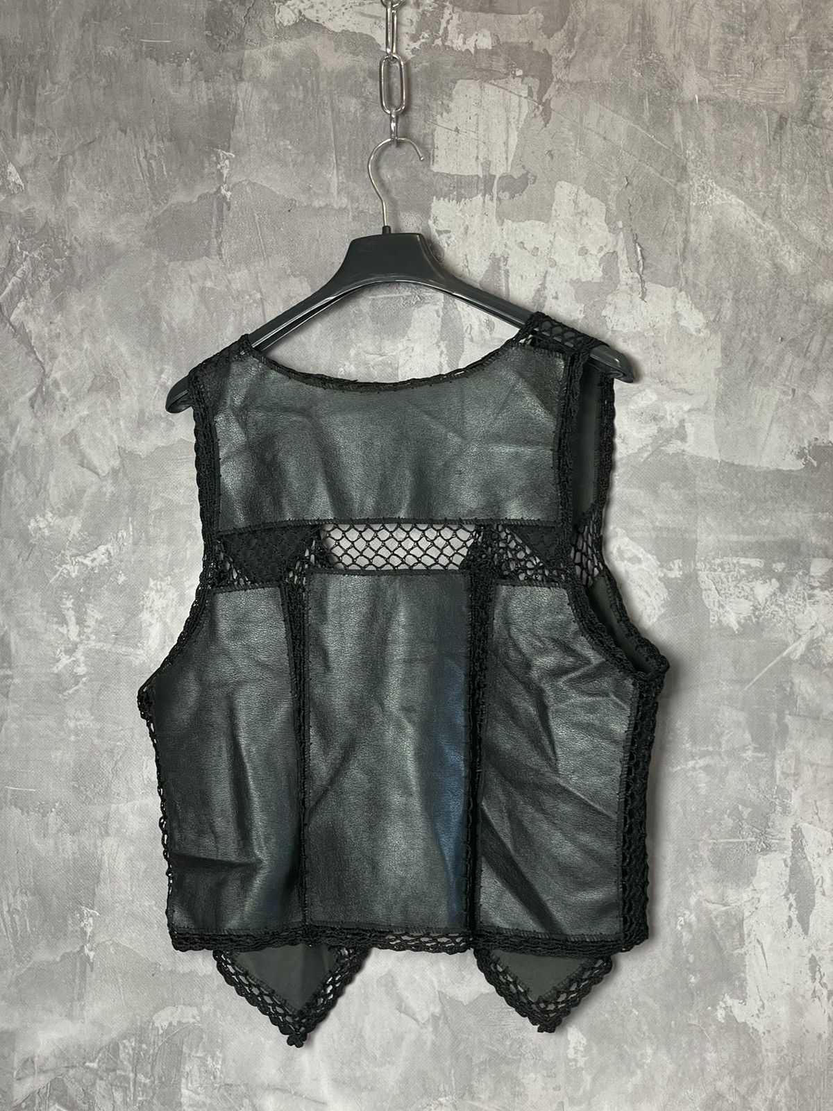 Leather × Vintage RARE💥Vintage Japanese Brand Patchwork Leather Vest Size M / US 6-8 / IT 42-44 - 9 Thumbnail