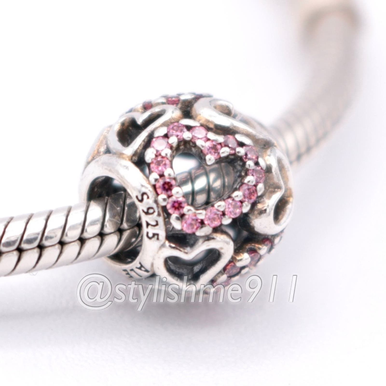 pandora Authentic PANDORA Falling in Love Charm - 791424CZS Size ONE SIZE - 2 Thumbnail