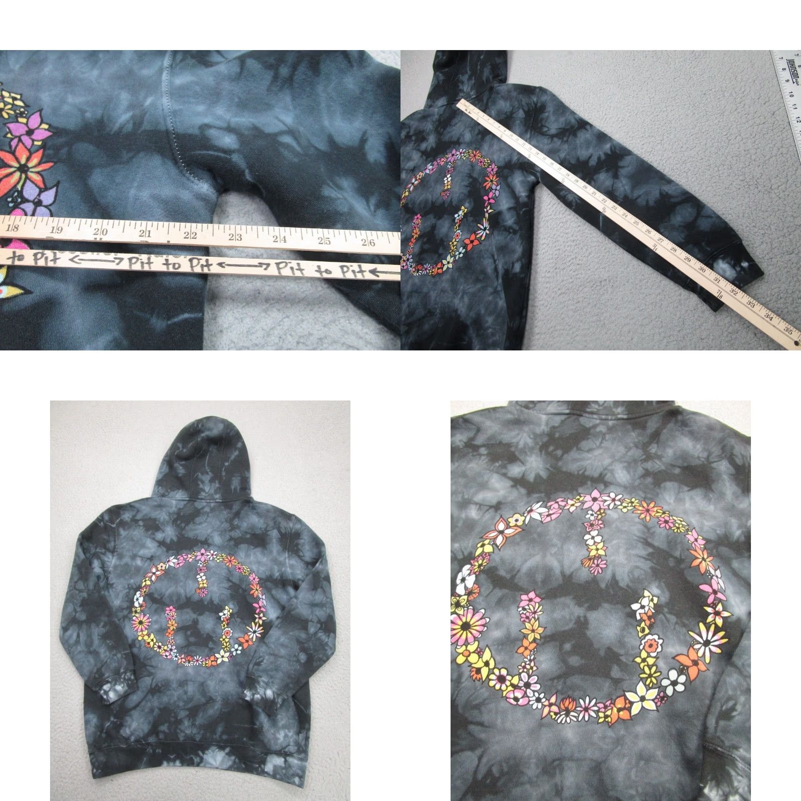 Msftsrep MSFTS Rep Gray Tie Dye Hoodie Sweatshirt Men's Medium Jaden Smith 90s Style Pullover Size US M / EU 48-50 / 2 - 8 Thumbnail