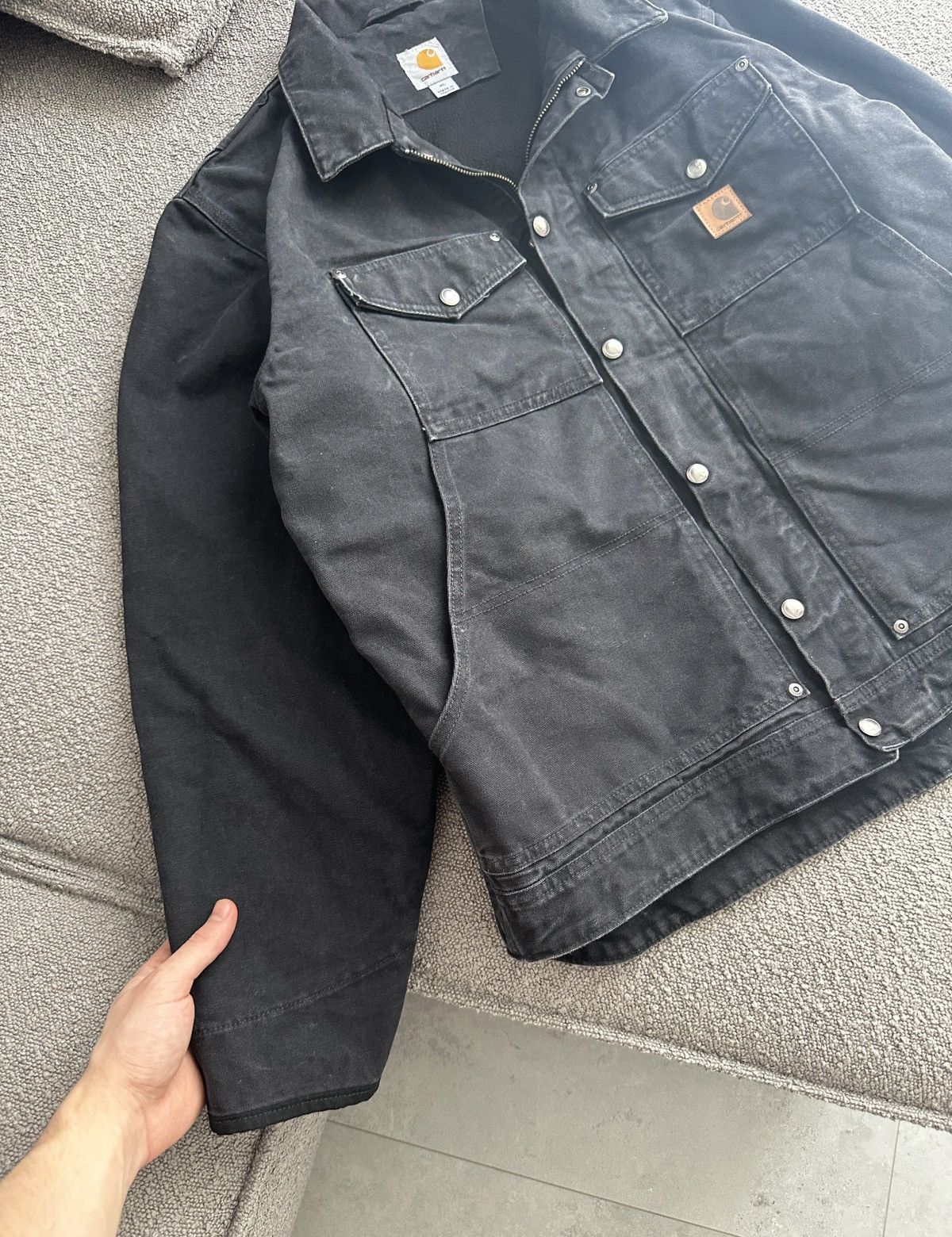 Carhartt × Vintage Vintage CARHARTT Berwick Workwear Fleece Lined Jacket 101230 Size US XL / EU 56 / 4 - 7 Thumbnail