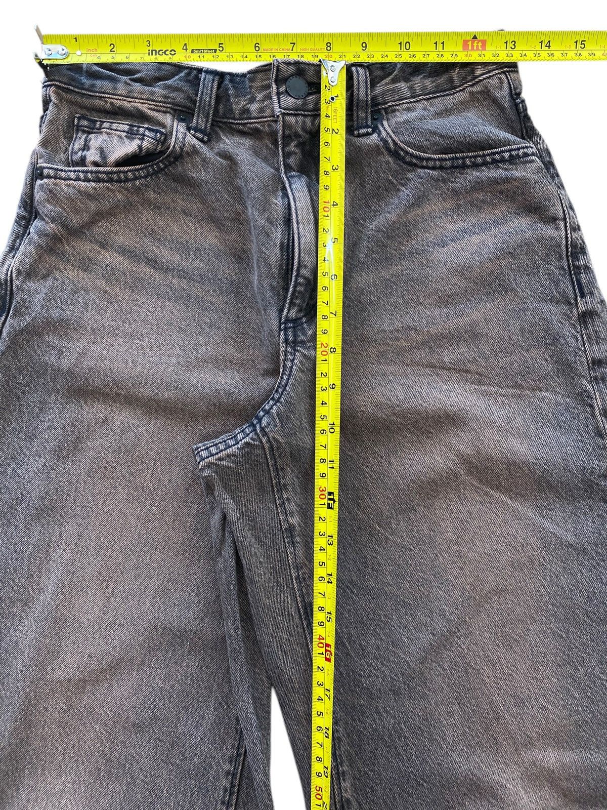 GU Gu Brown Wash Style Barrel Leg Jeans Size US 26 / EU 42 - 6 Thumbnail