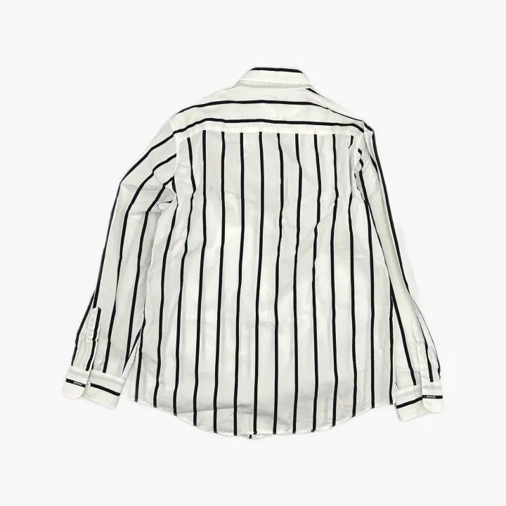 AMI AMIPARIS Striped Long Sleeve Logo Shirt for Men -2507 Size US M / EU 48-50 / 2 - 3 Thumbnail