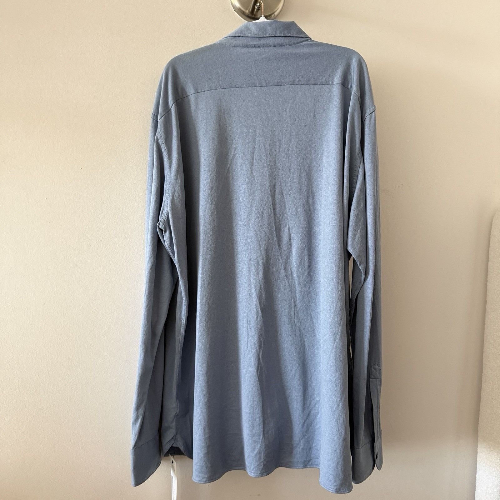 Ermenegildo Zegna NWT ZEGNA SHIRT MENS BLUE BUTTON DOWN SZ 3XL 100% Authentic Size US XXL / EU 58 / 5 - 5 Thumbnail
