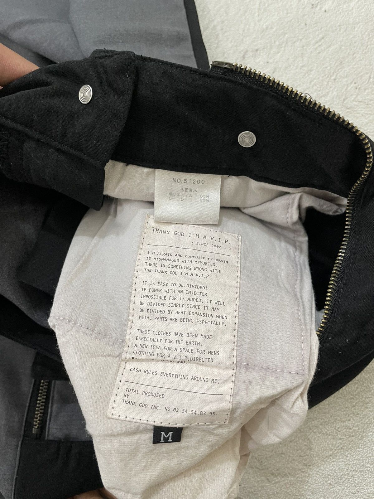 Japanese Brand 2000s Semantic Block Color Pants Side Zip Y2K Size US 31 - 5 Thumbnail