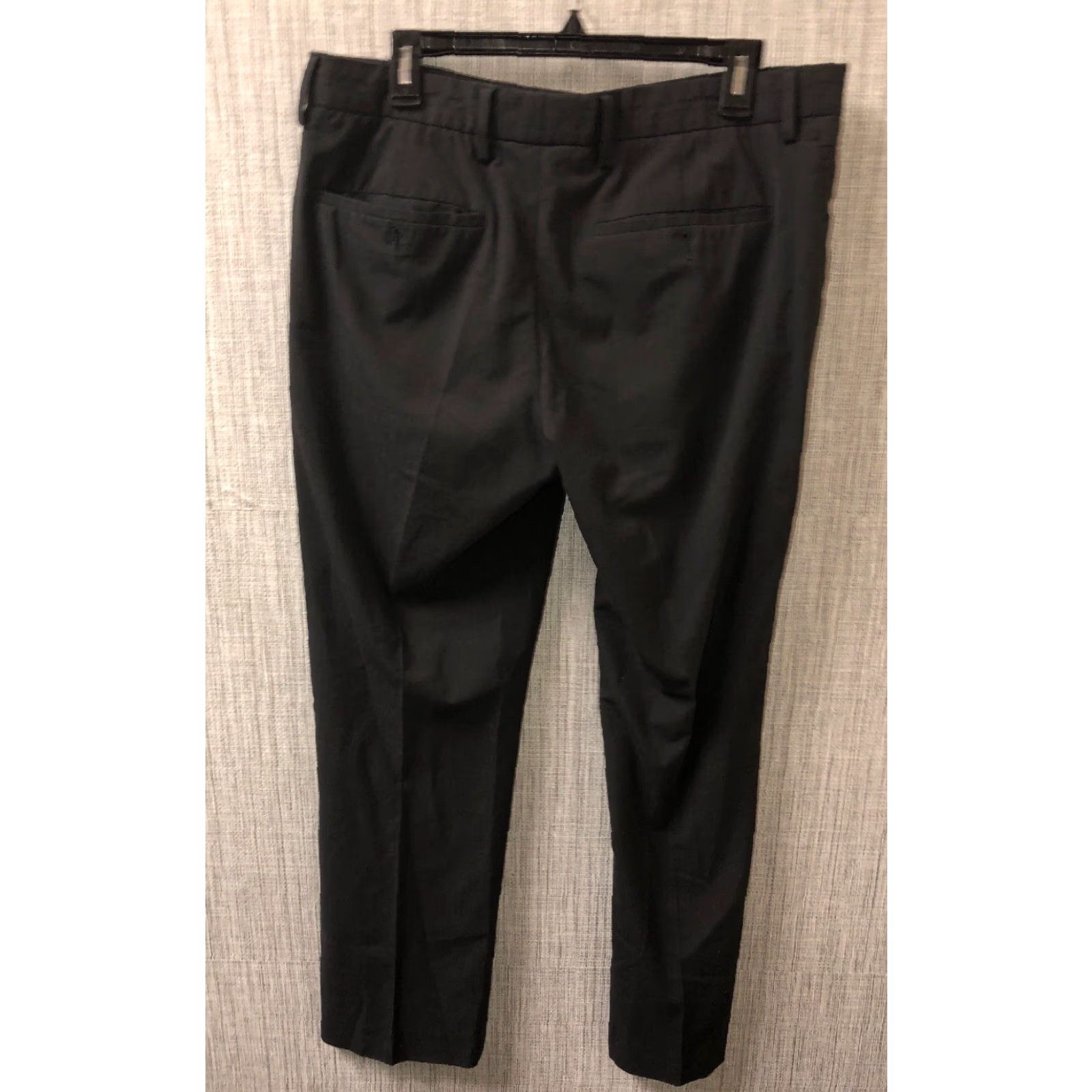 Vintage Alberto Mens Black Modern Fit Pants Size 50 Regular Pants 35 in Waist 29 in Inseam Polyester Casual Mens Black 50 (35) Size US 35 - 4 Thumbnail