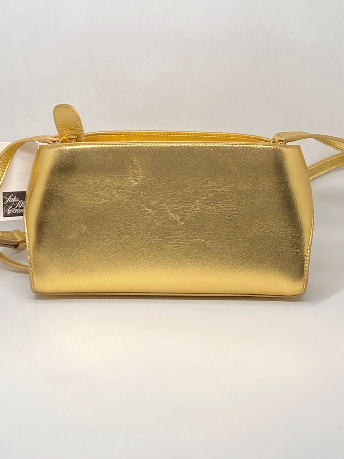 Salvatore Ferragamo Ferragamo Hug Metallic Leather Crossbody Bag Size ONE SIZE - 8 Thumbnail