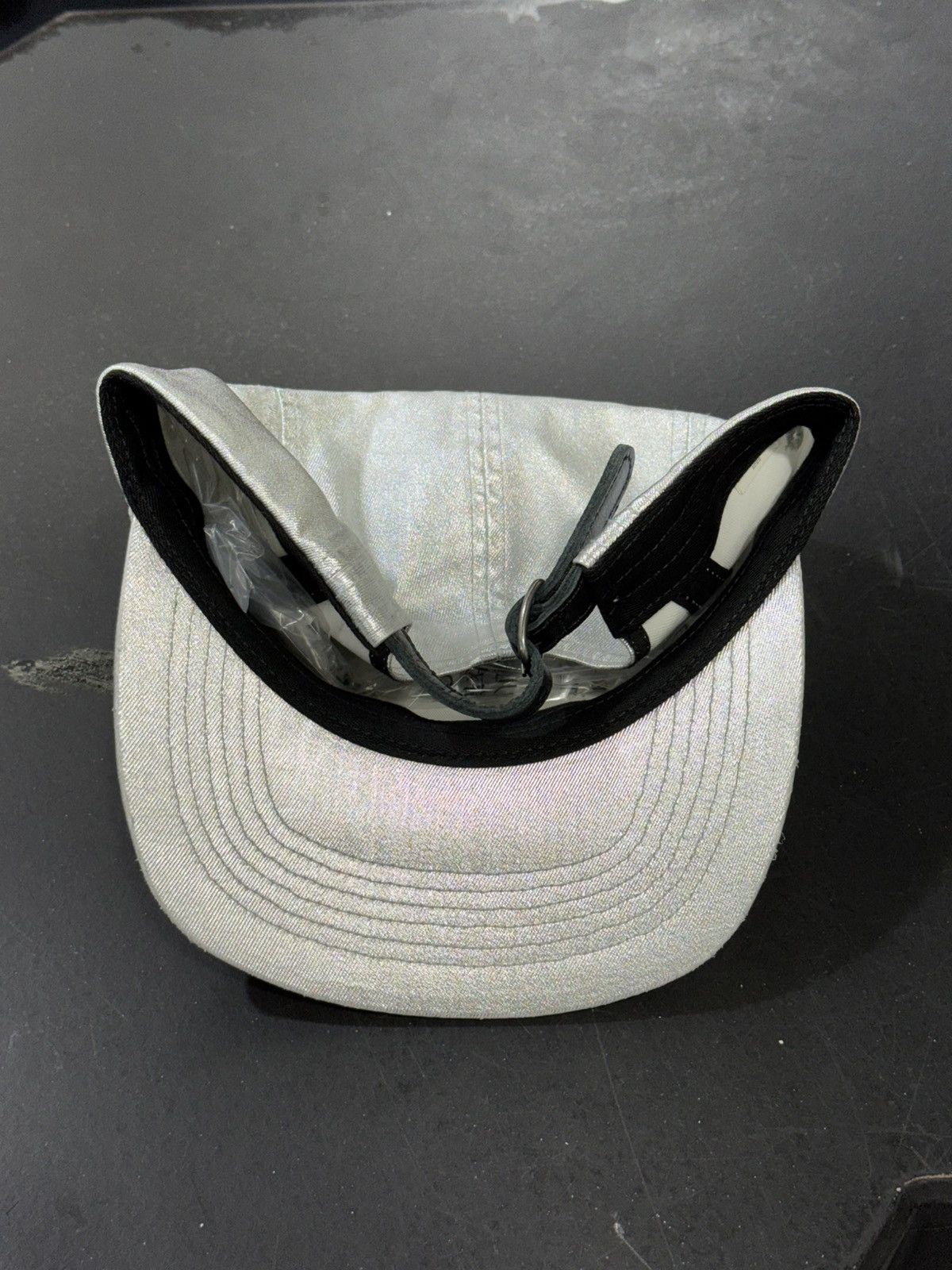 Supreme Washed Chino Twill Camp Cap Hat Silver
