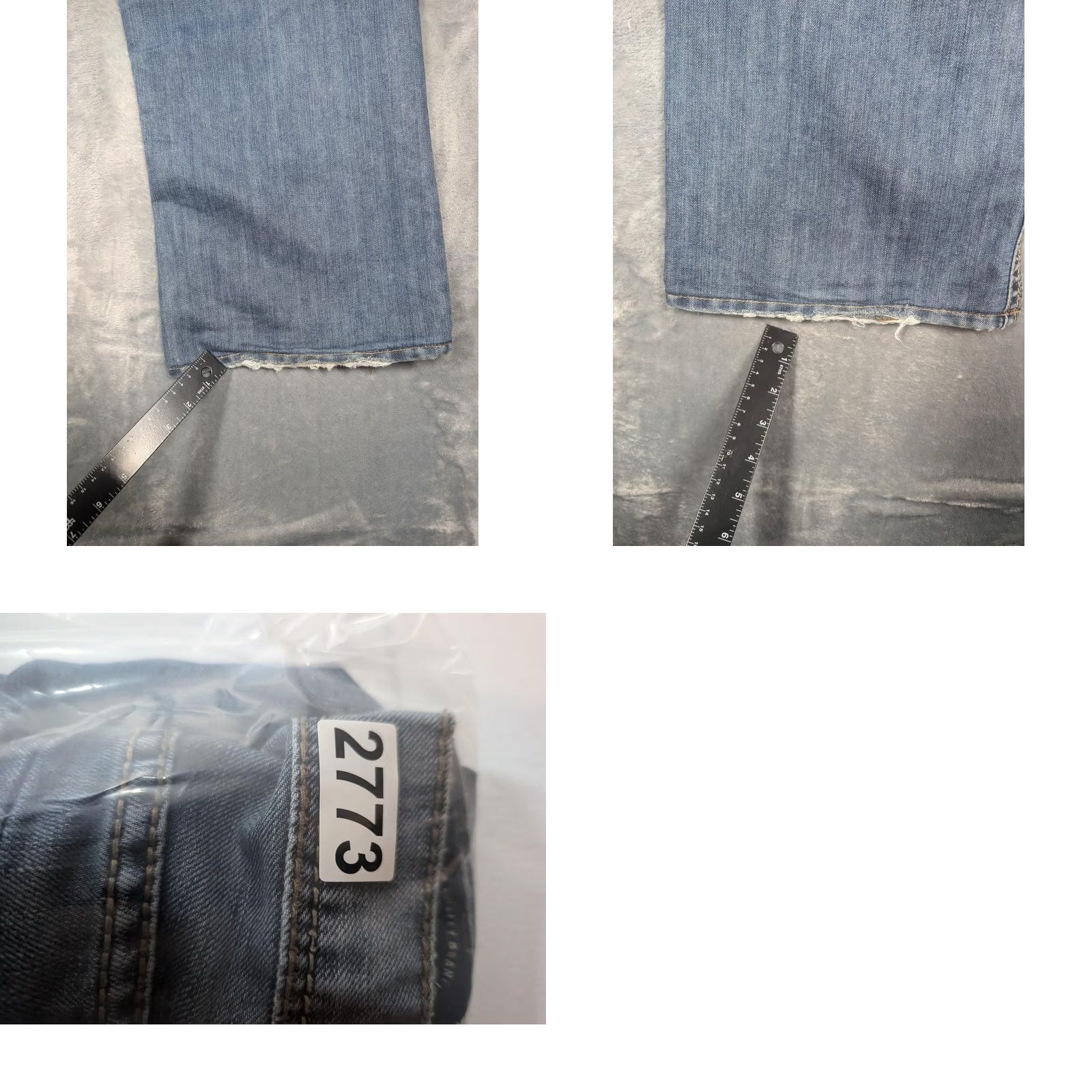 Vintage Seven7 Jeans Mens 40x32 Light Wash Blue Bootcut Denim Zip Fly Back Pockets Size US 40 / EU 56 - 8 Thumbnail