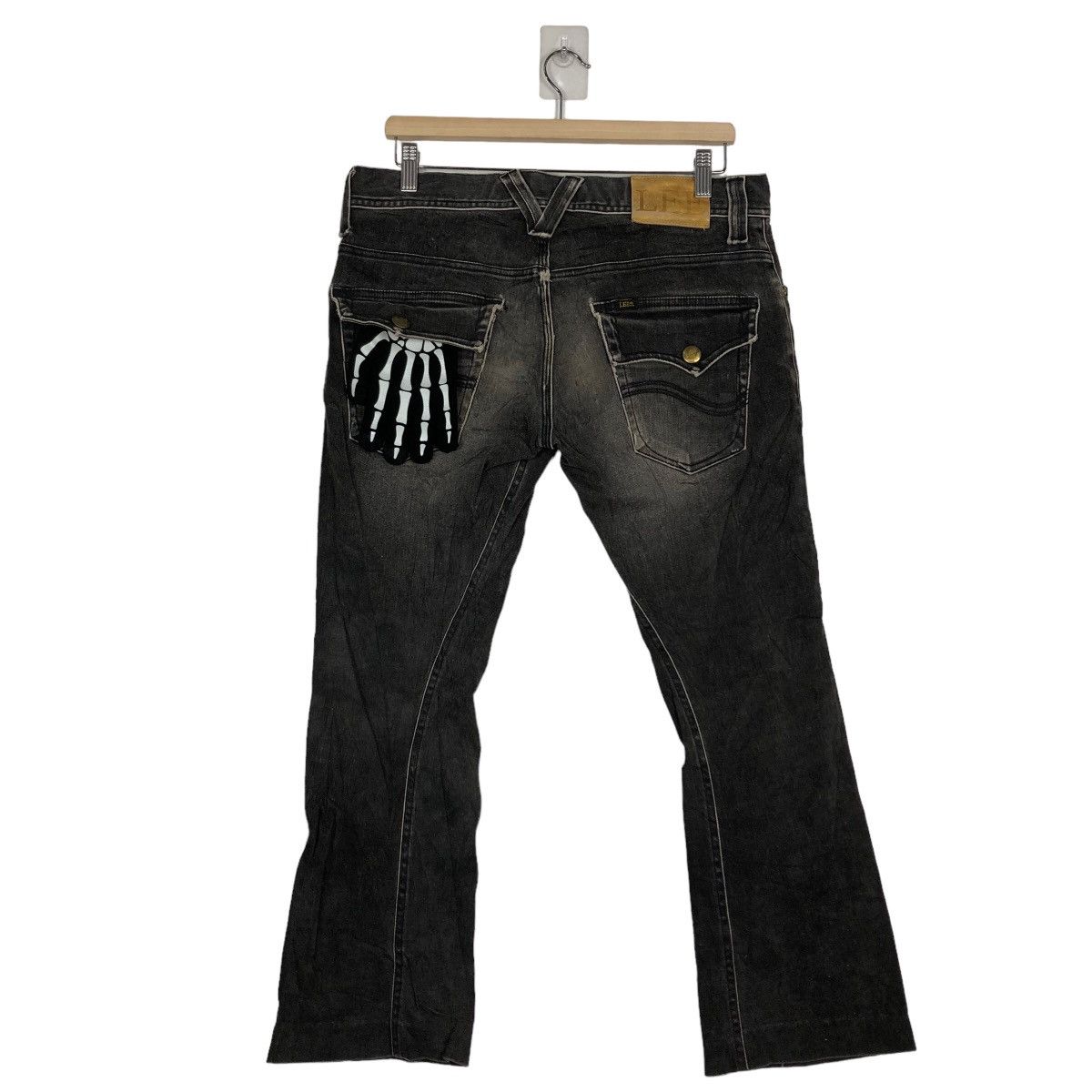 Japanese Brand × Lee 🔥90’s Rare Distressed Denim Jeans Lee Punk Design Size US 33 - 7 Thumbnail
